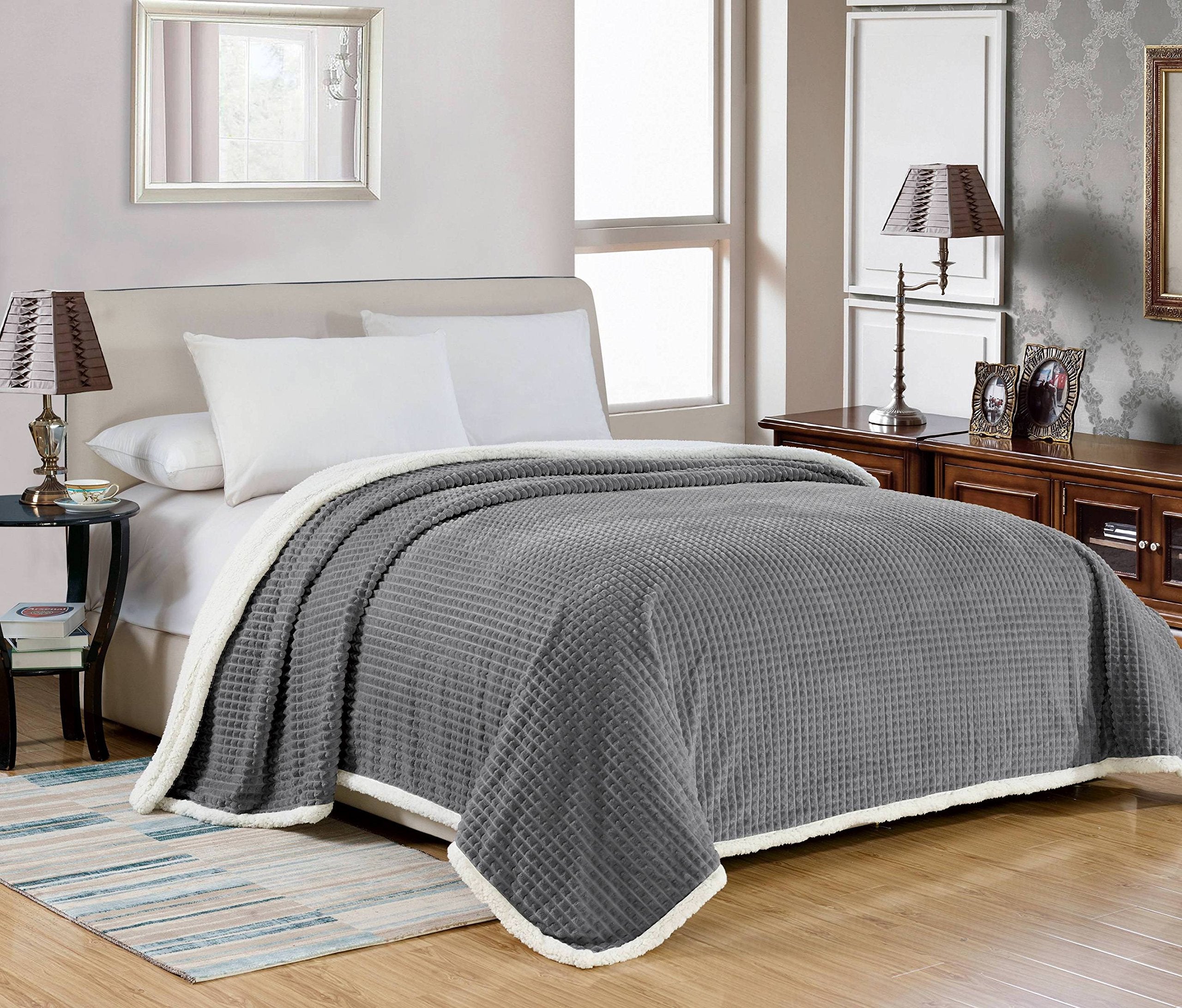 Faith, Hope, Love Home Decor Ultra Lush Reversible Sherpa Elite Blanket - Best Buy Furniture