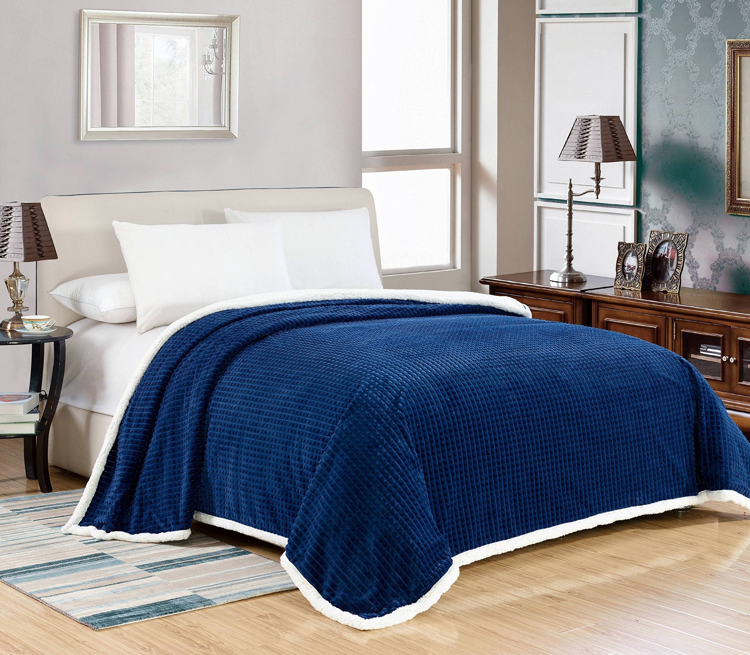 Faith, Hope, Love Home Decor Ultra Lush Reversible Sherpa Elite Blanket - Best Buy Furniture