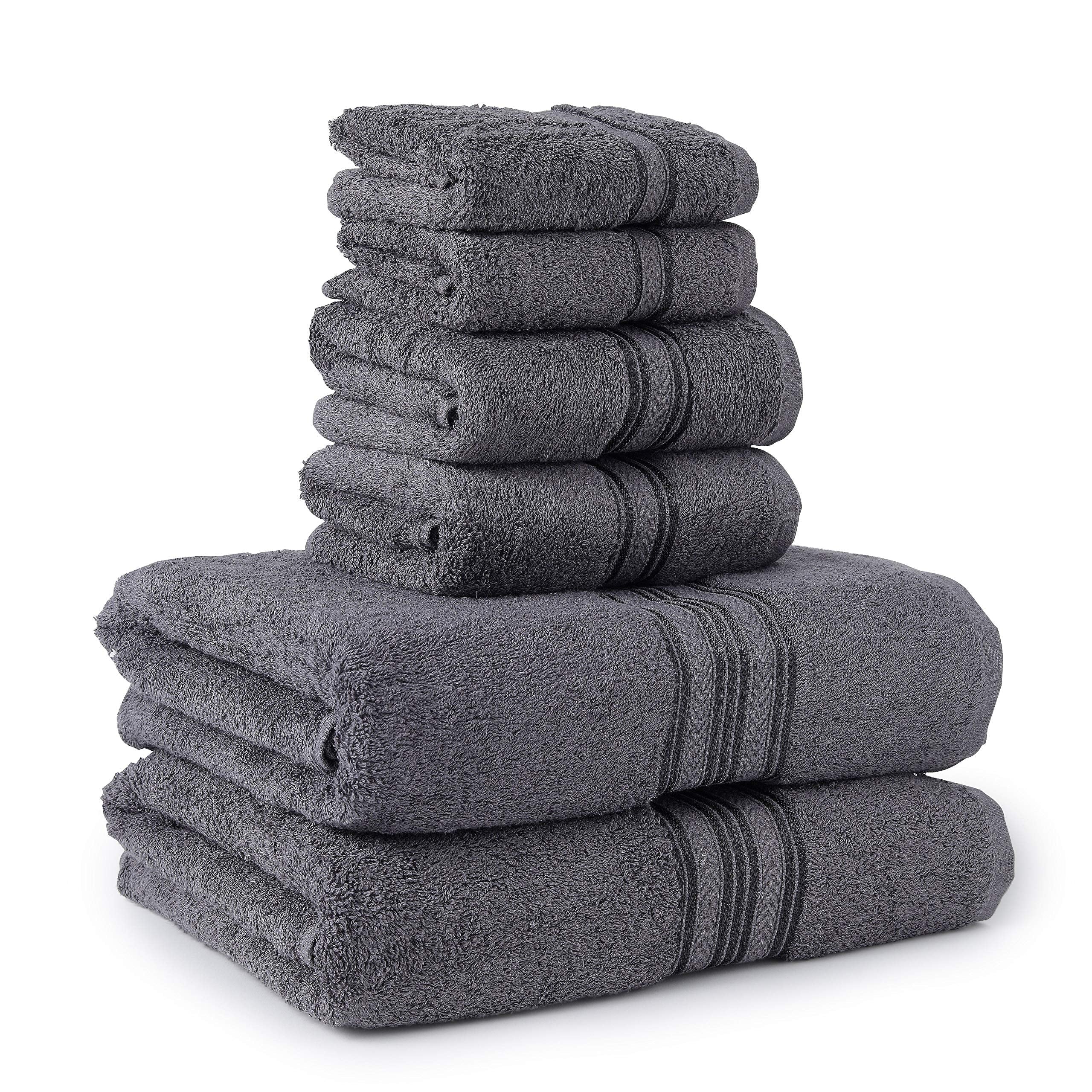 Faith, Hope, Love Home Decor Bathessentials 100% Cotton Extra Heavy 6 Piece Bath Towel Set - Best Buy Furniture