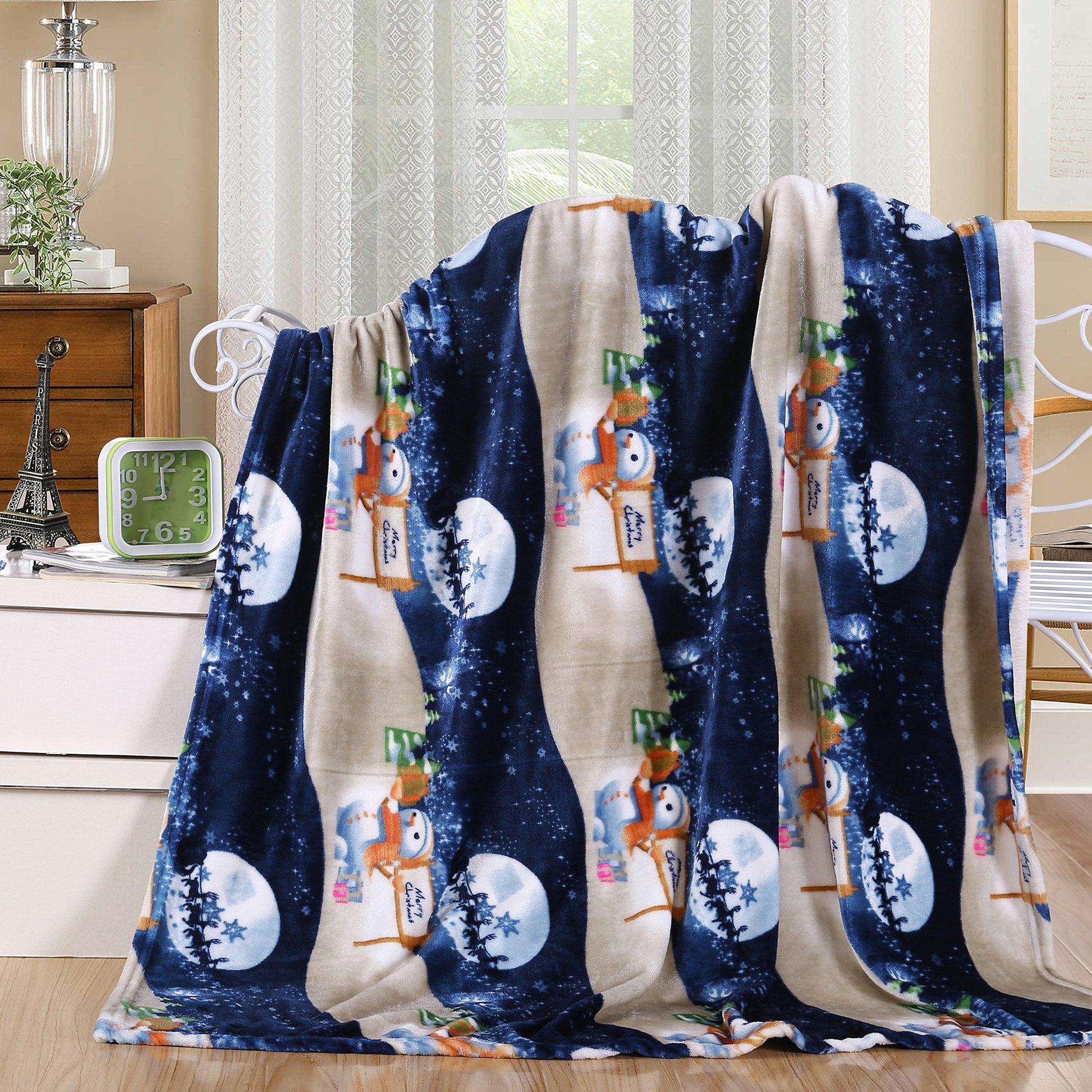 NobleHouse Velvet Touch Holiday Throw Fleece Blanket (50" x 60") - Best Buy Furniture