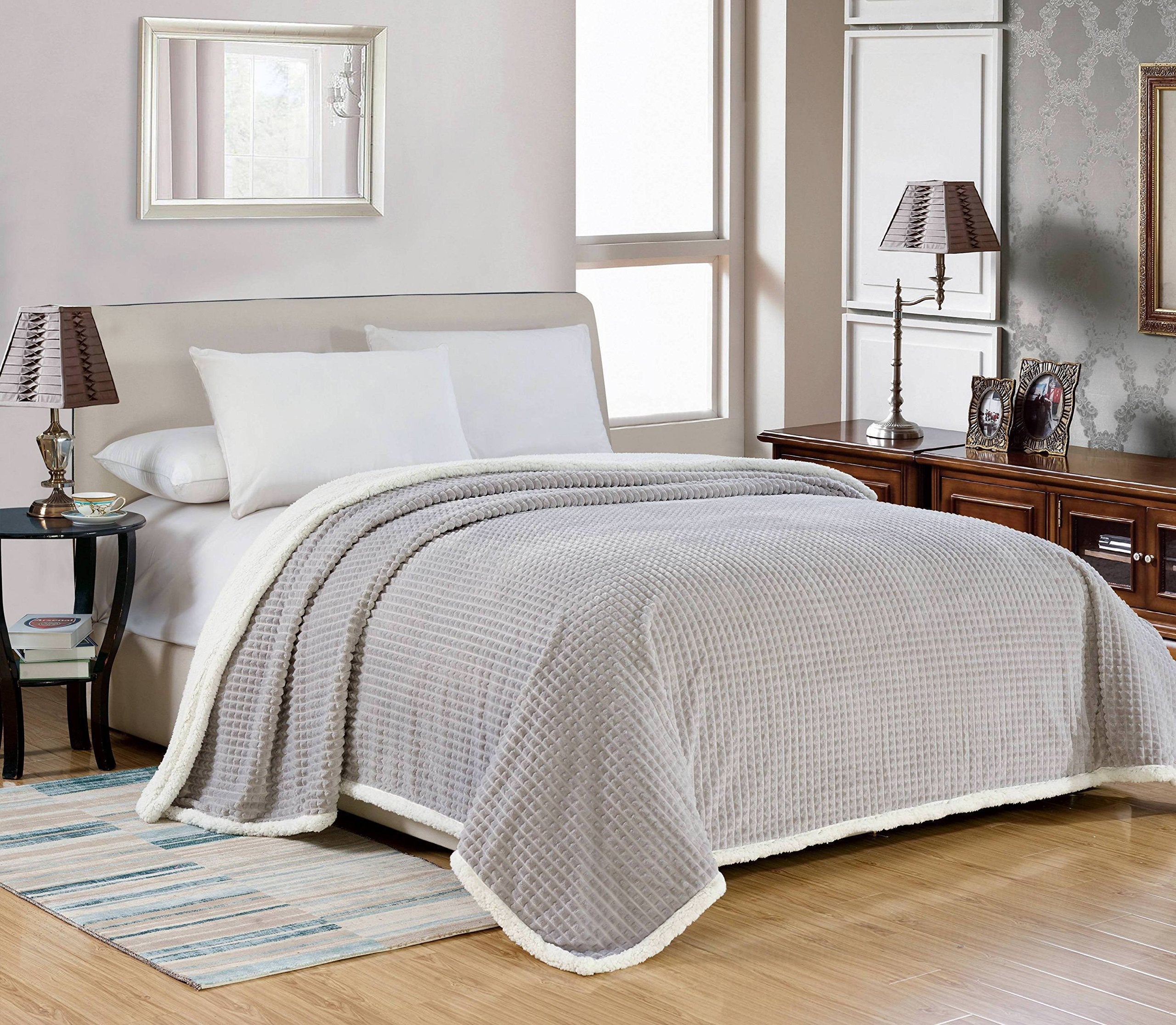 Faith, Hope, Love Home Decor Ultra Lush Reversible Sherpa Elite Blanket - Best Buy Furniture