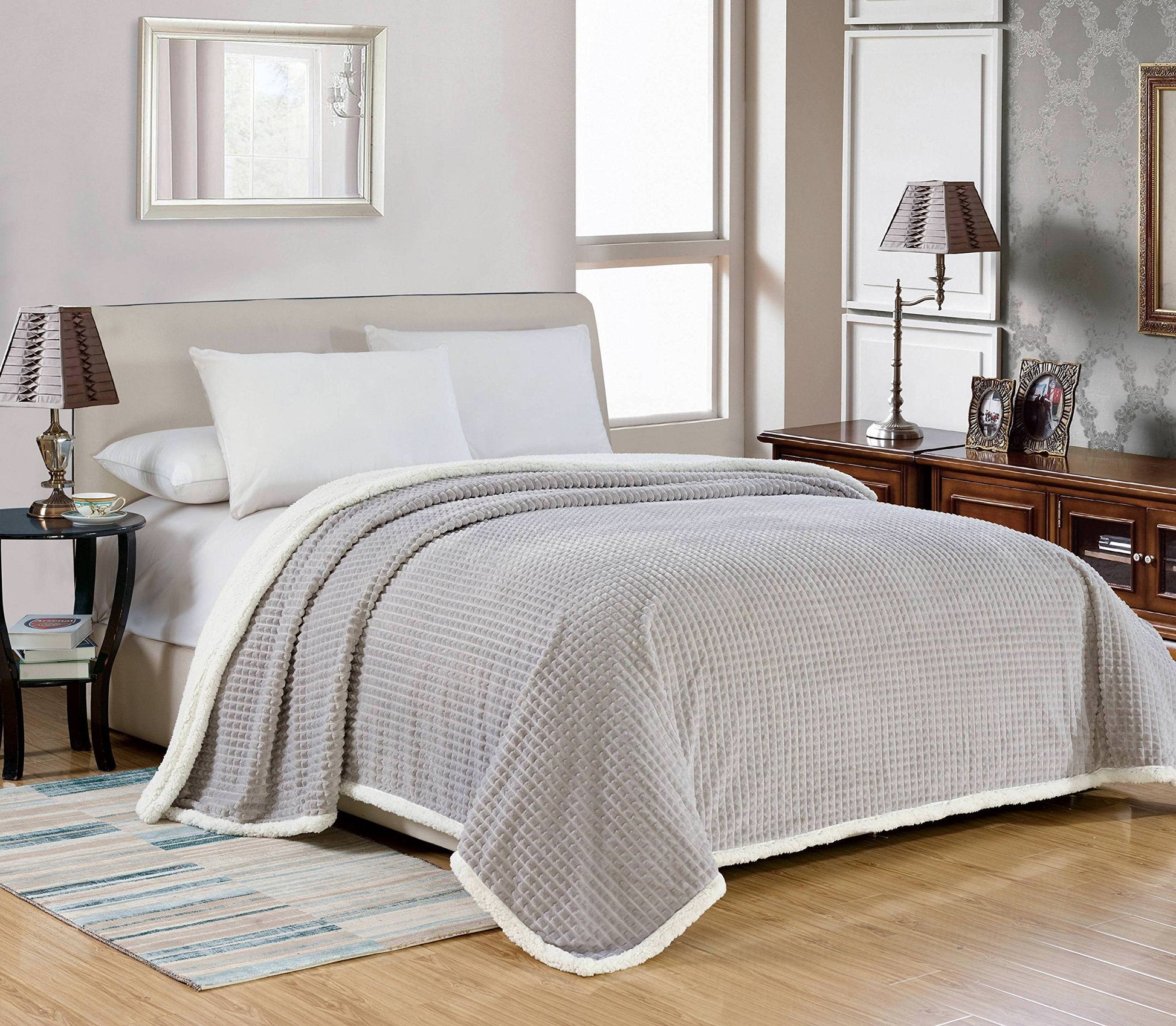 Faith, Hope, Love Home Decor Ultra Lush Reversible Sherpa Elite Blanket - Best Buy Furniture