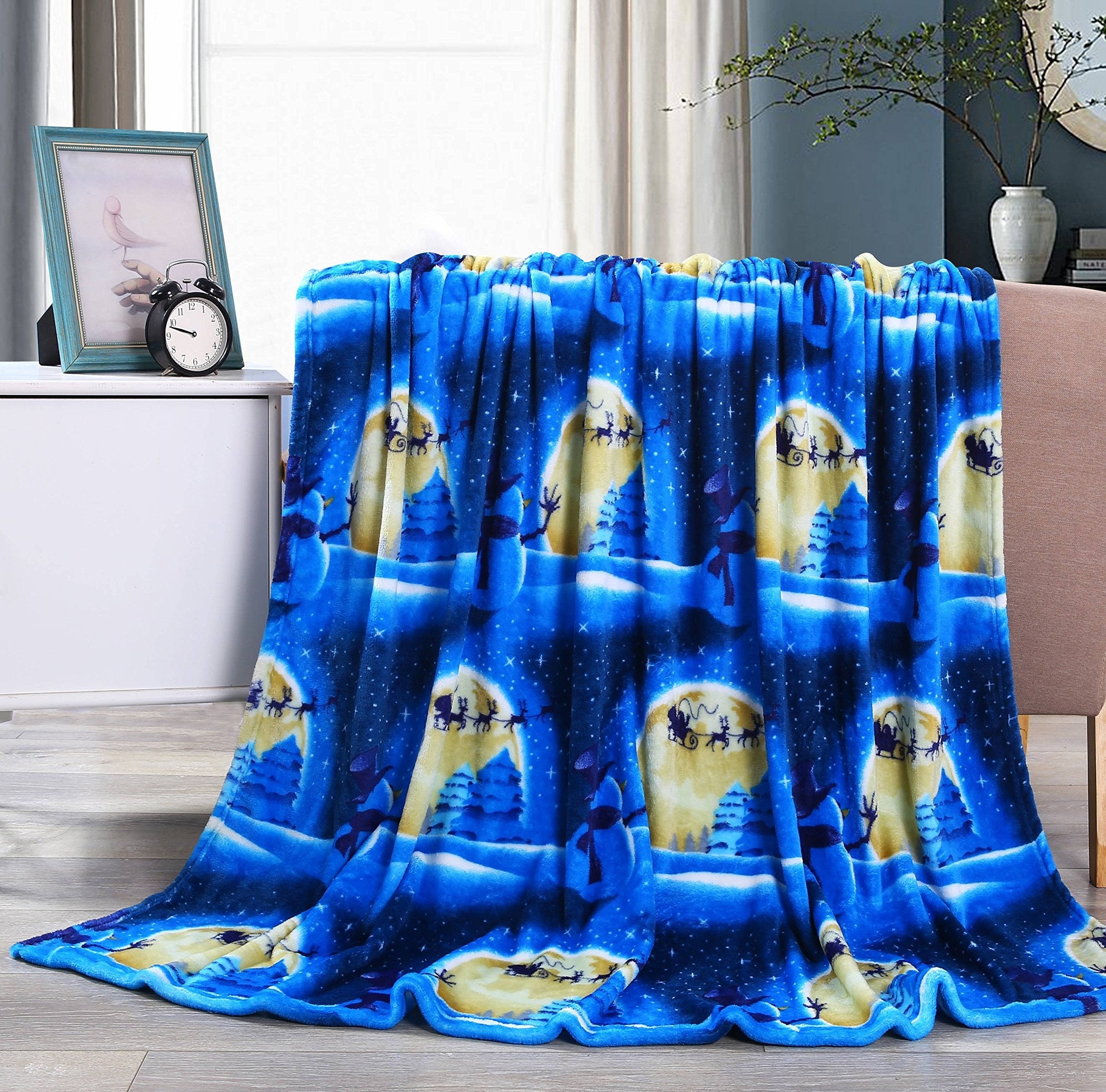 Faith, Hope, Love Home D??cor Velvet Touch Holiday Throw Fleece Blanket (50" X 60") - Santa'S Gift - Best Buy Furniture