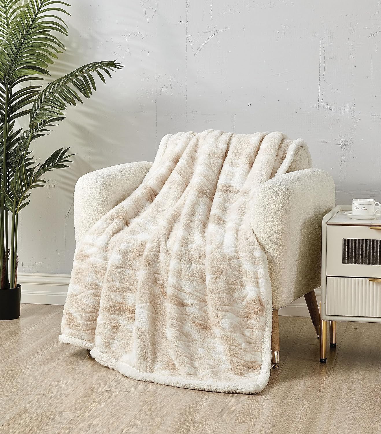Faith, Hope, Love Home Decor Alaska Faux Fur Shaggy Plush Sherpa Throw Blanket - Best Buy Furniture