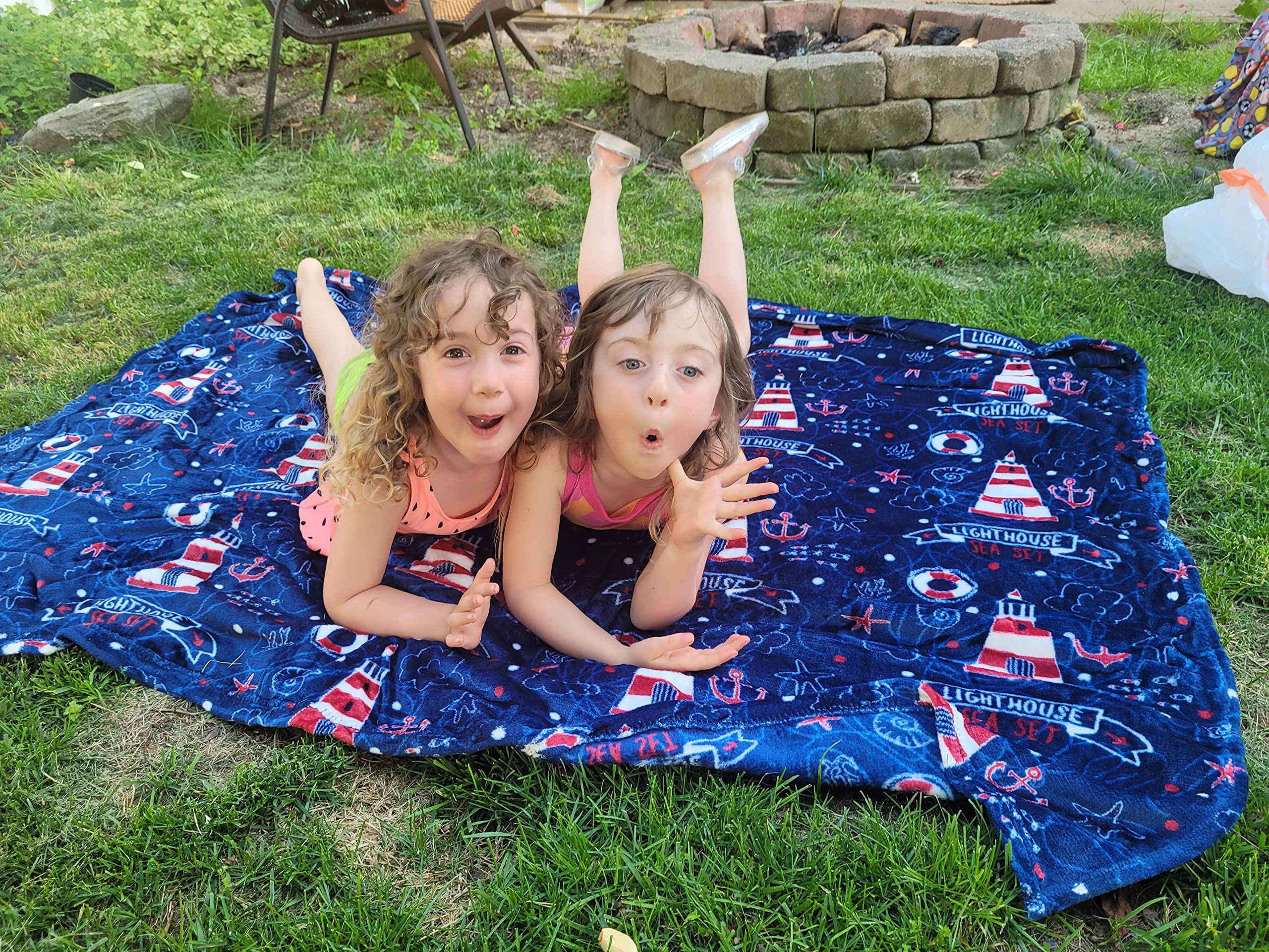 Faith, Hope, Love Home Decor The Shore Summertime Extra Soft Microplush Throw Blanket (50" X 60") - Lighthouse Blanket - Best Buy Furniture