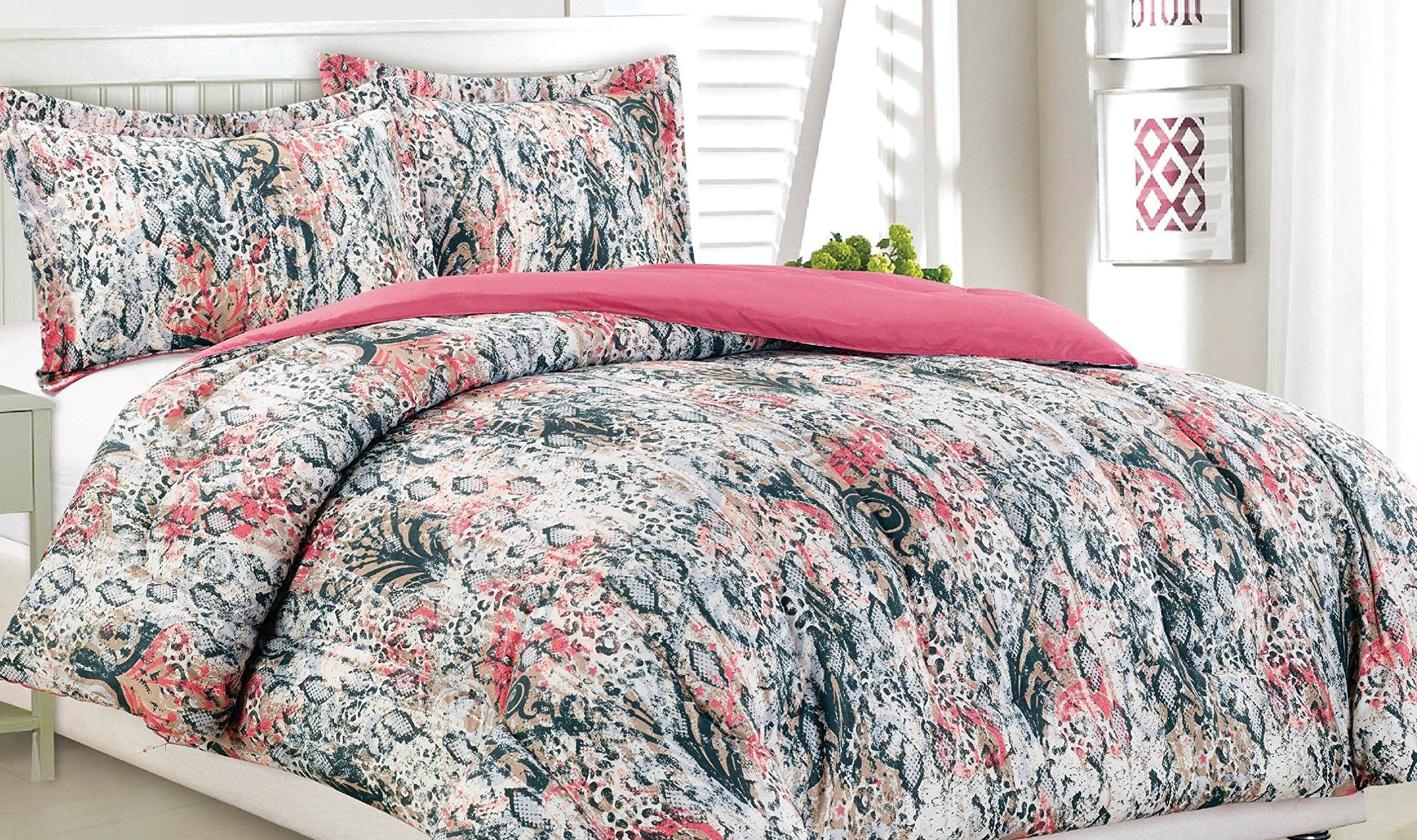 Faith, Hope, Love Home Decor Ultra Soft 3 Piece Full/Queen Size Reversible Comforter Set - Best Buy Furniture