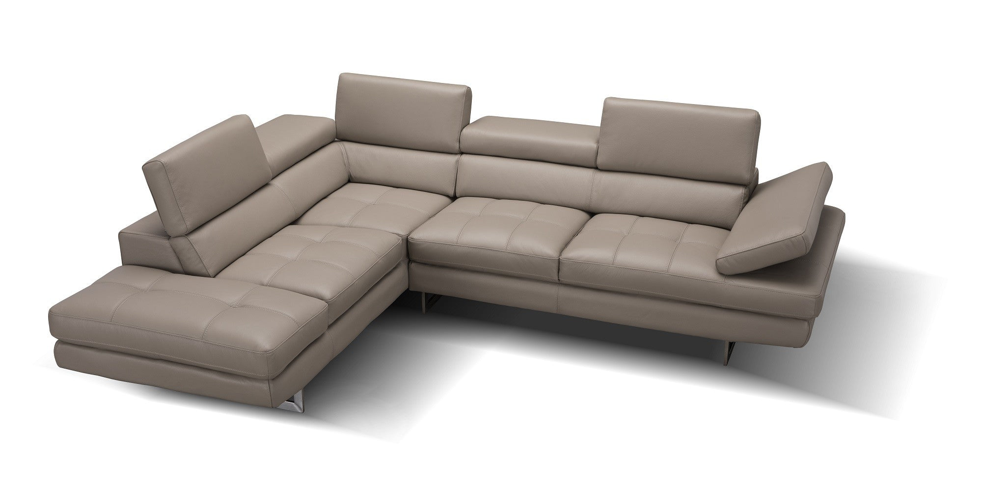 A761 Italian Leather Sectional J&M