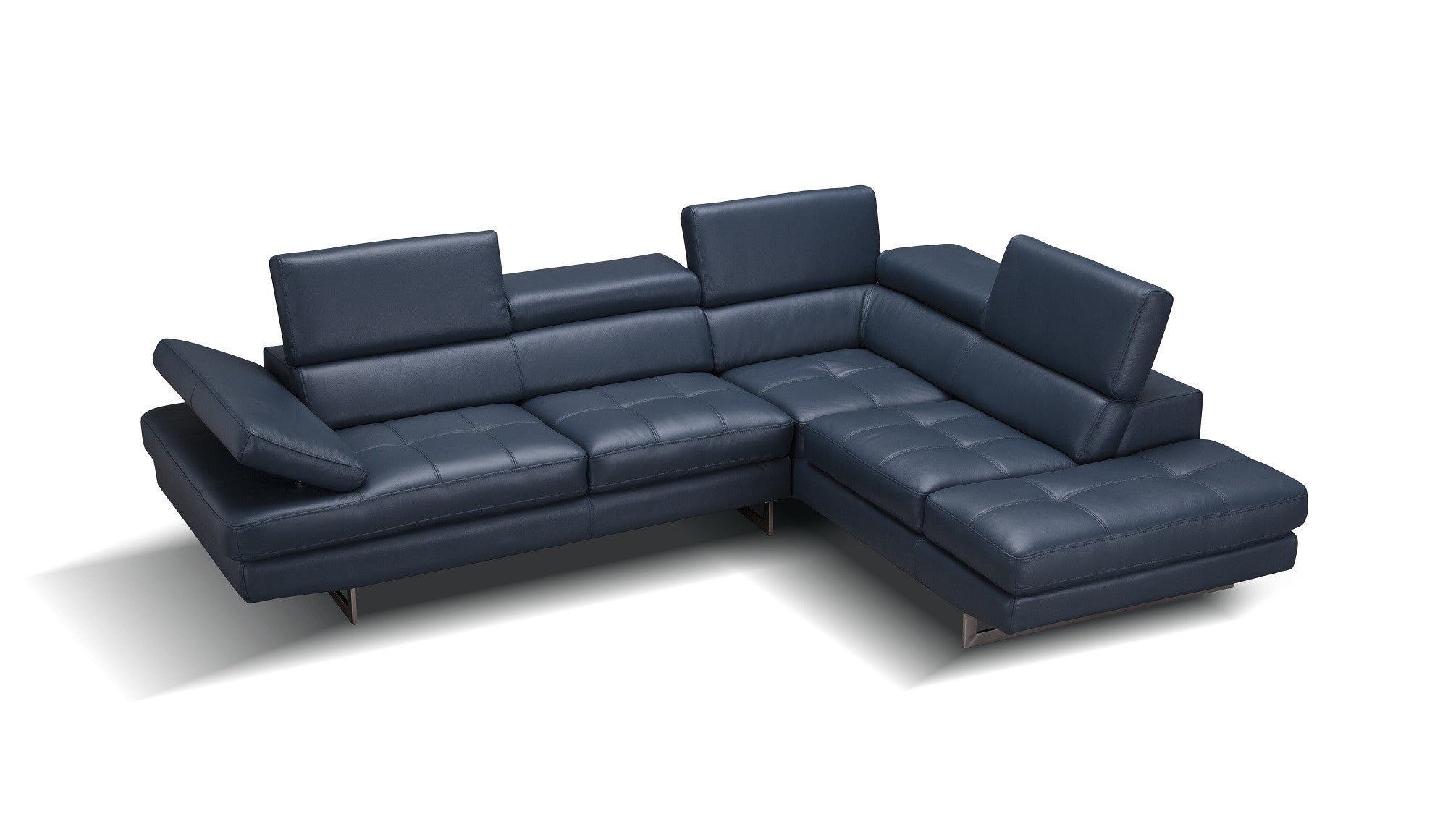 A761 Italian Leather Sectional J&M