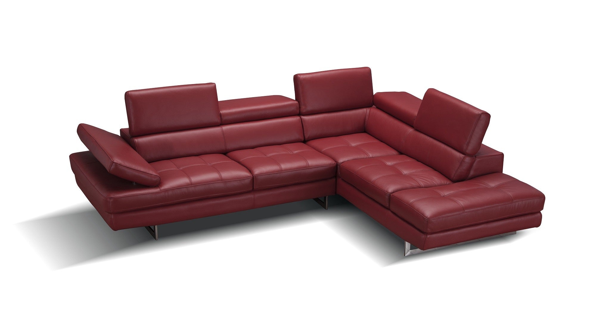 A761 Italian Leather Sectional J&M
