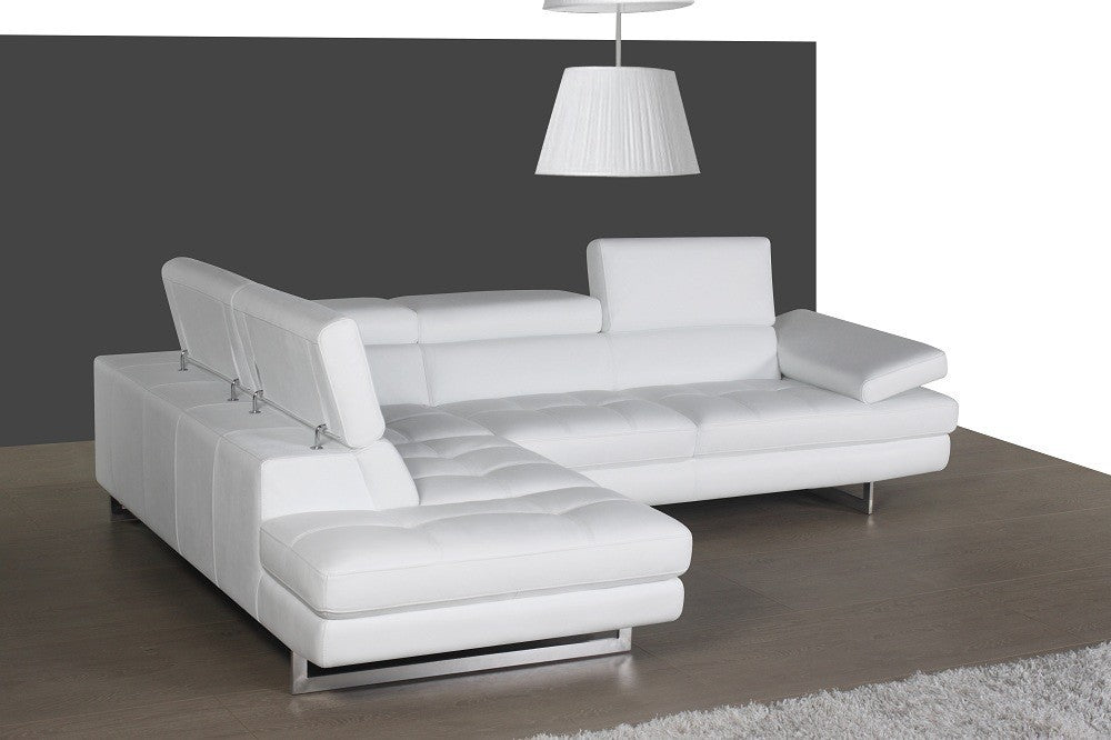 A761 Italian Leather Sectional J&M