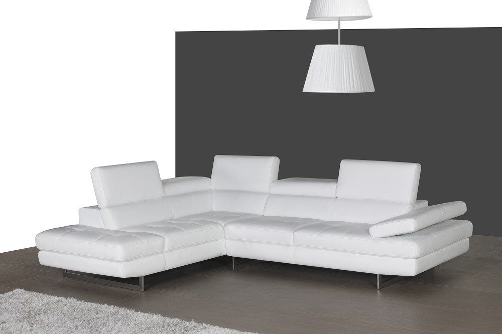 A761 Italian Leather Sectional J&M