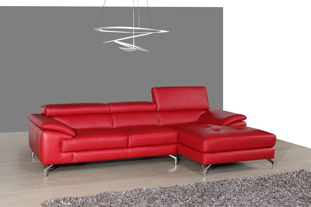 A973b Premium Leather Sectional J&M