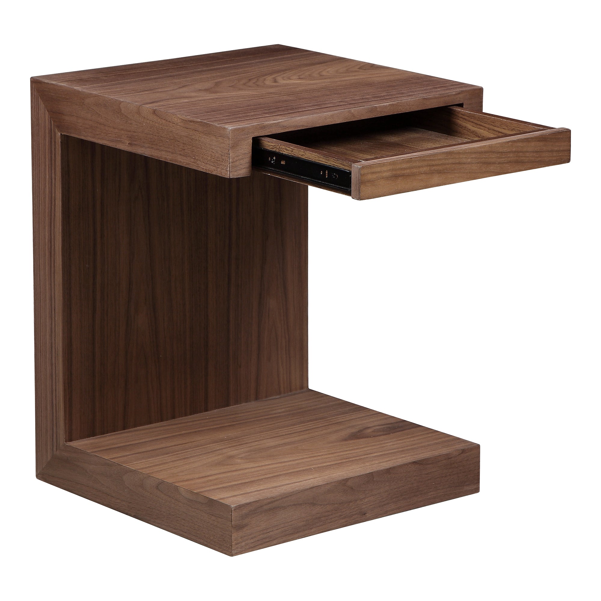Zio Side Accent Table Walnut Brown - Moes Home