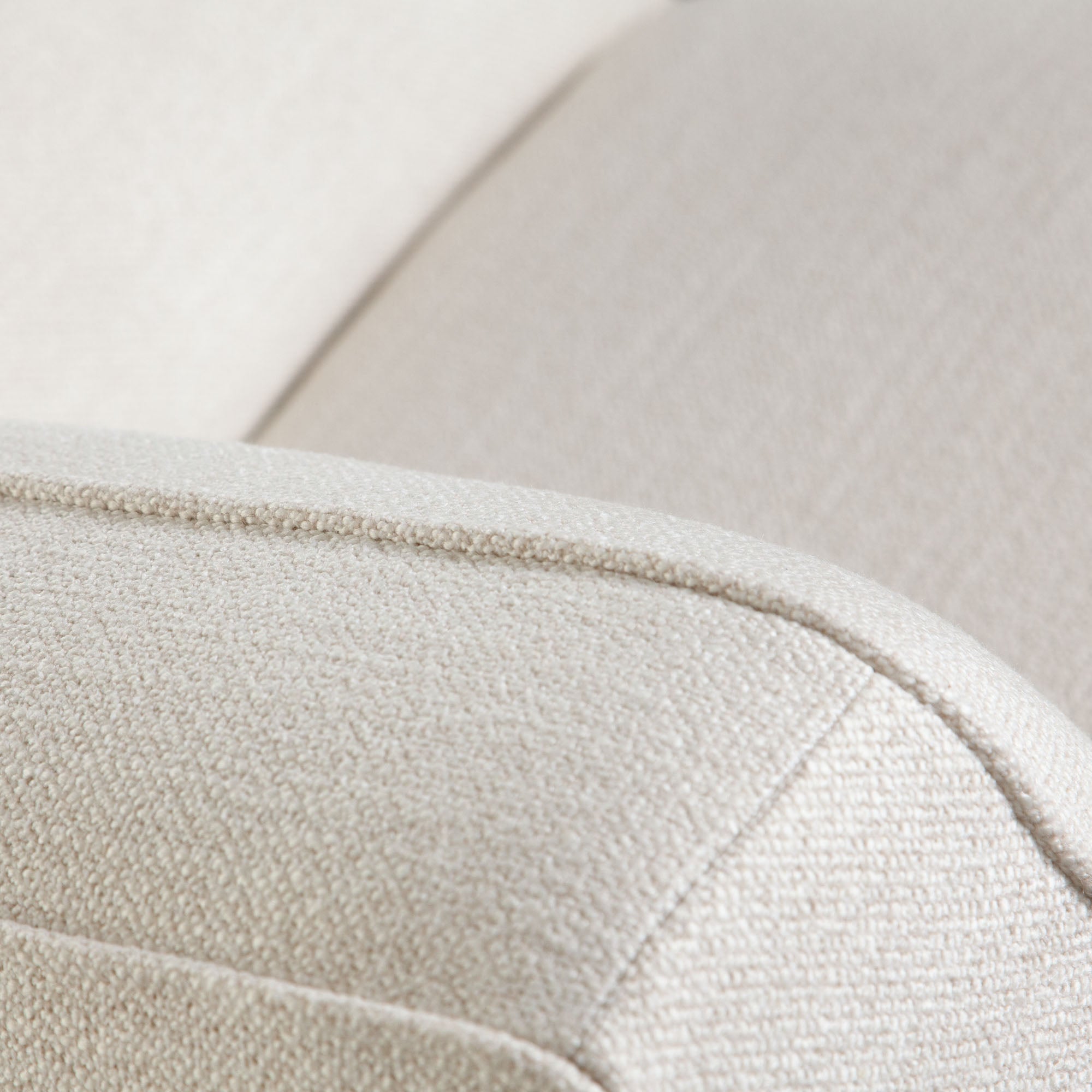 Aspen Armless Chair in Cream Polyester Fabric with Wood Trim by Diamond Sofa