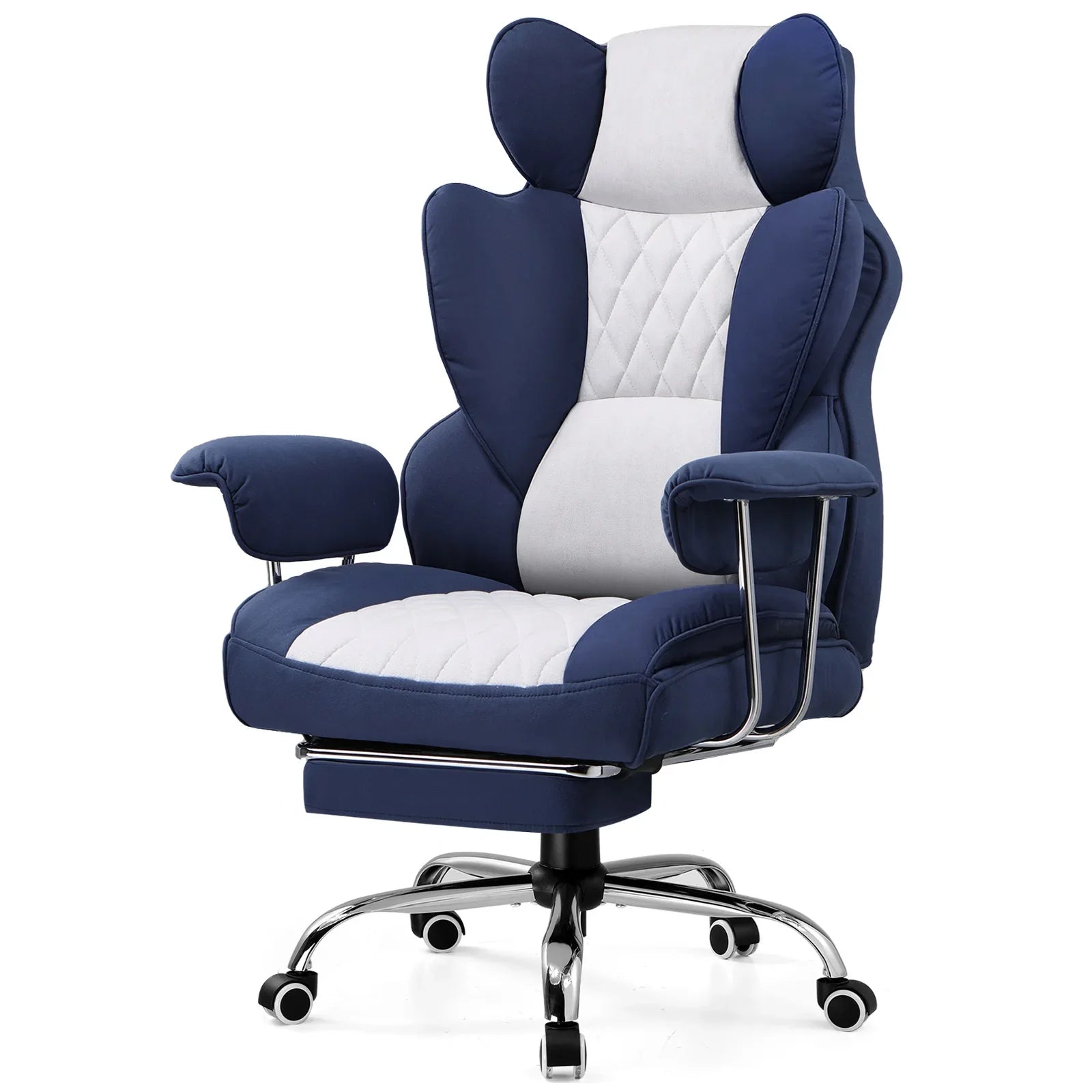 Big and Tall Gaming Chair Pocket Spring Lumbar Support Ergonomic Office Chair