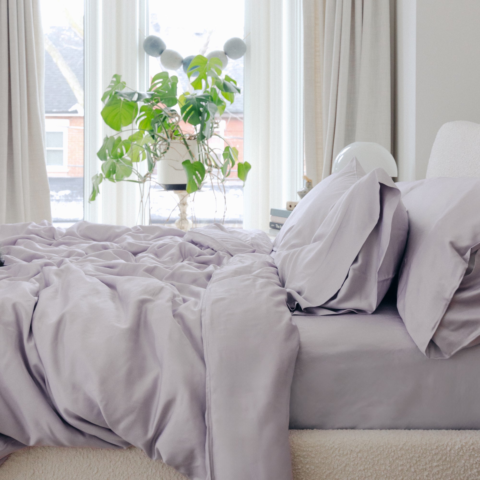 Organic Bamboo Sateen Bed Sheet Set