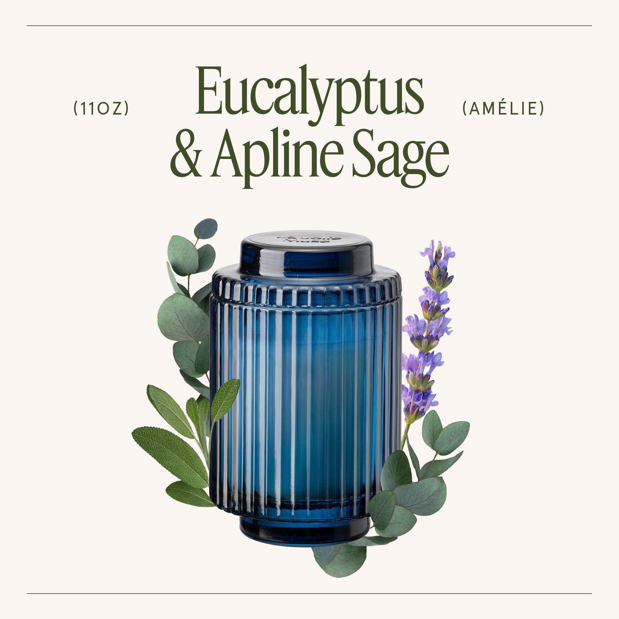 Amélie – Eucalyptus & Alpine Sage Candle