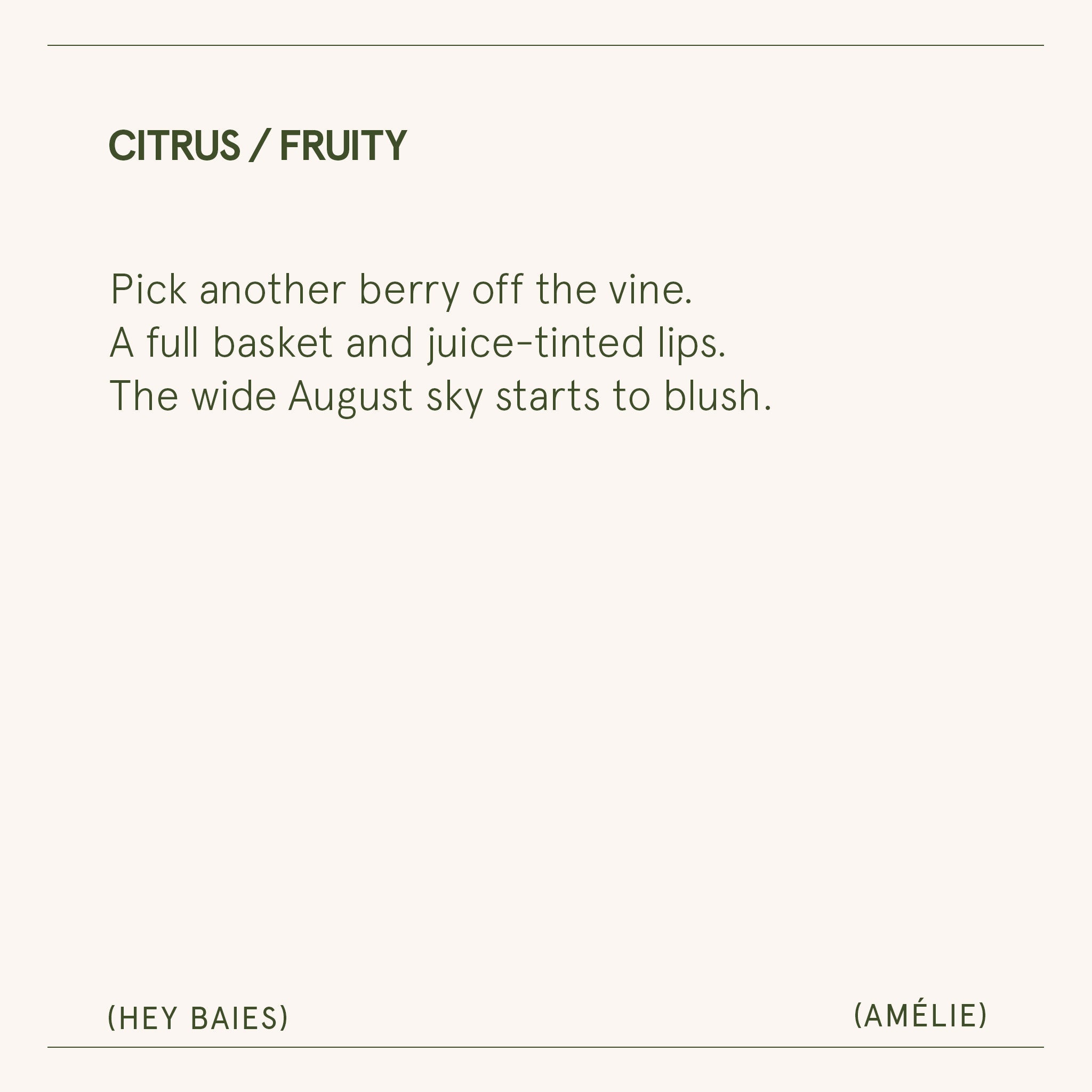 Amélie –  Hey Baies Candle