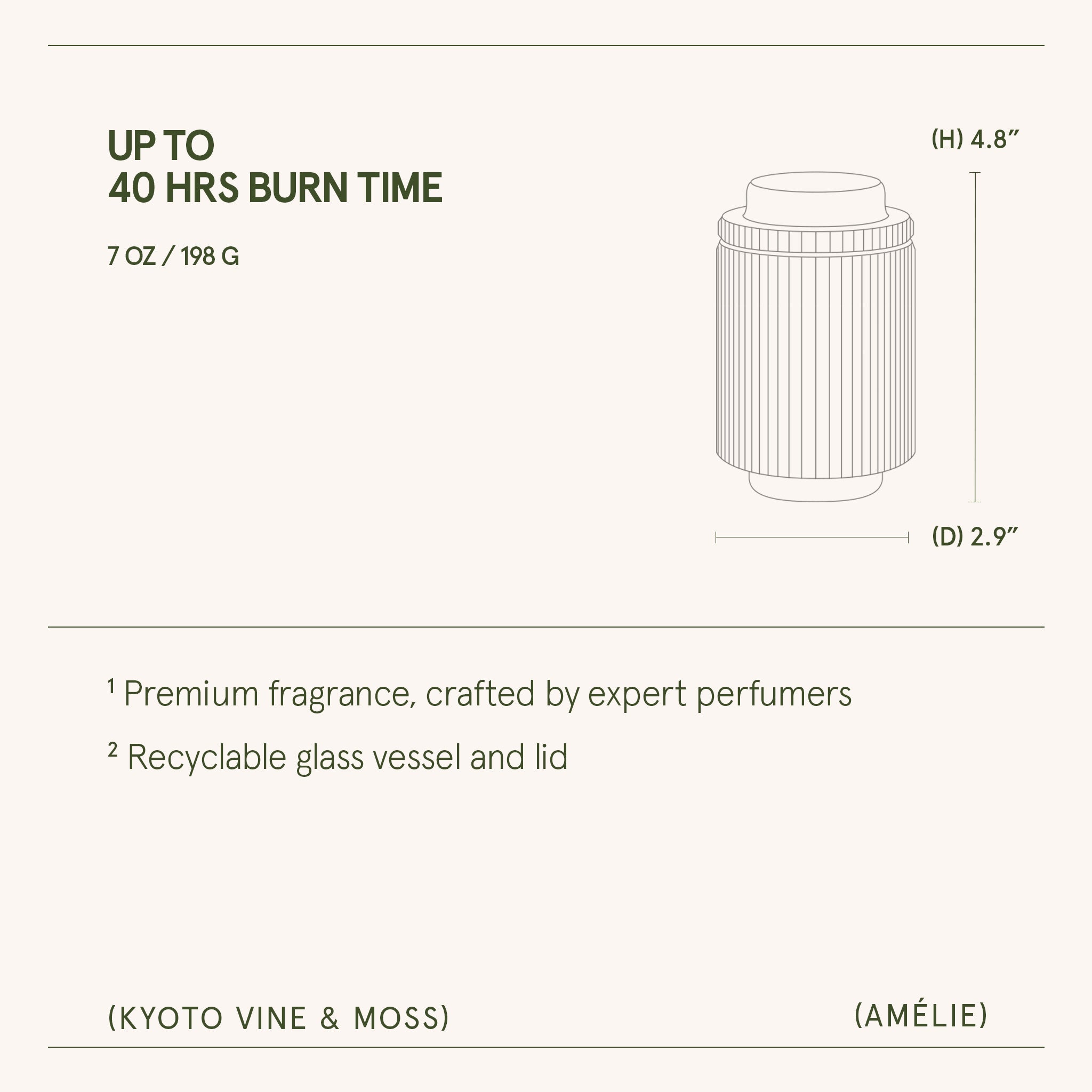 Amélie– Kyoto Vine & Moss Candle