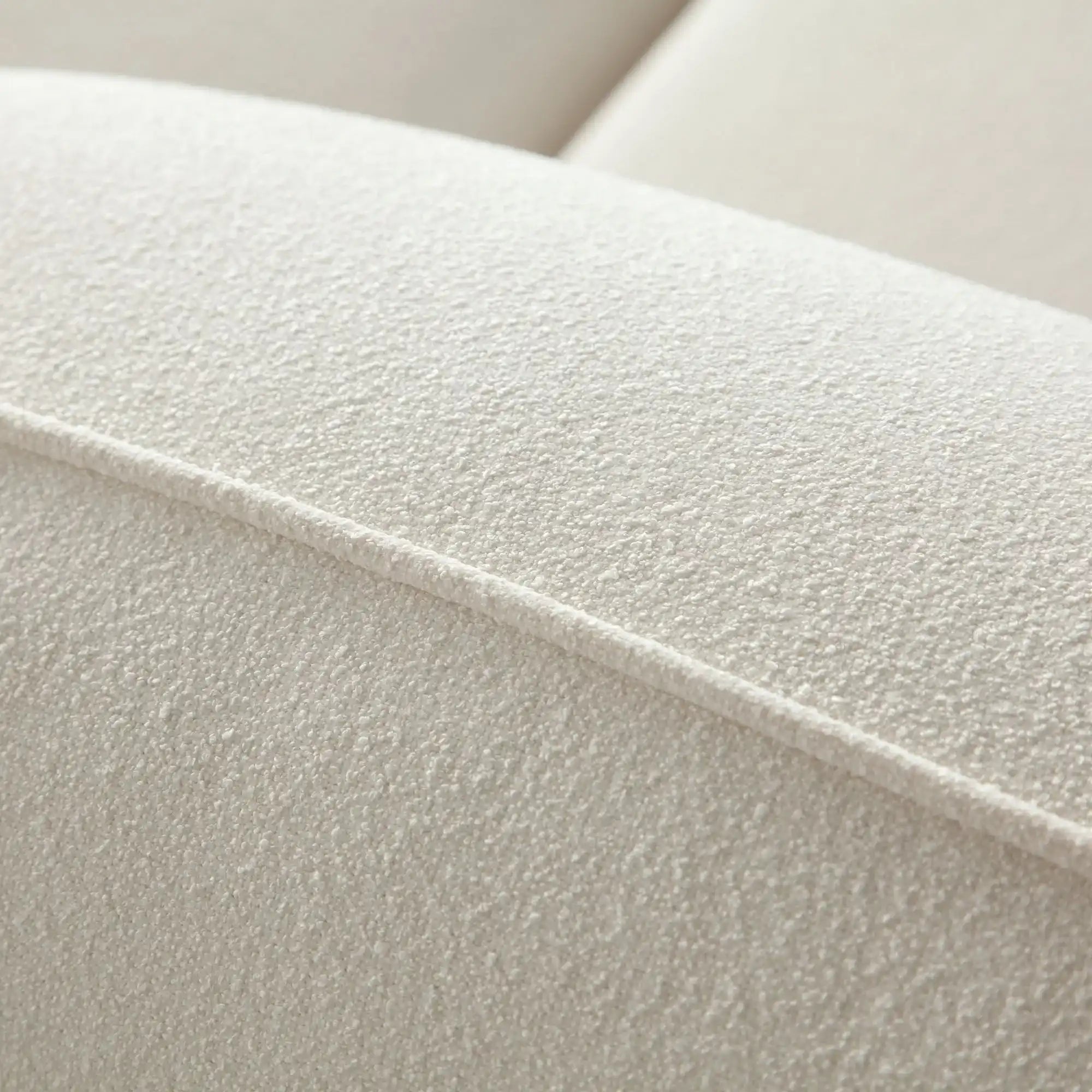 Mica 2 Piece Ivory Fabric Sofa