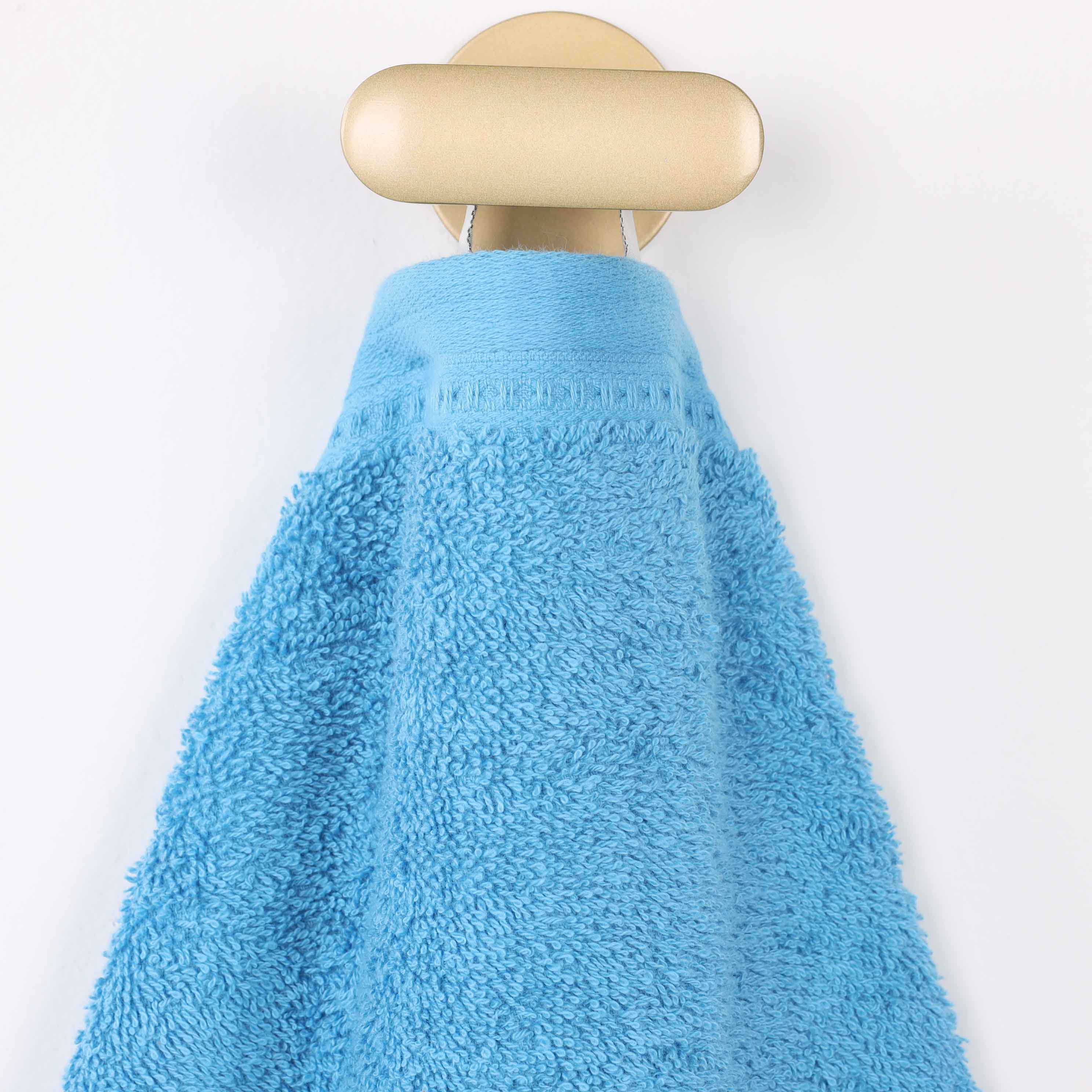 Honeycomb Textured Waffle Border Cotton Bath Towels, Set of 4 - Bath Towel by Superior Brand