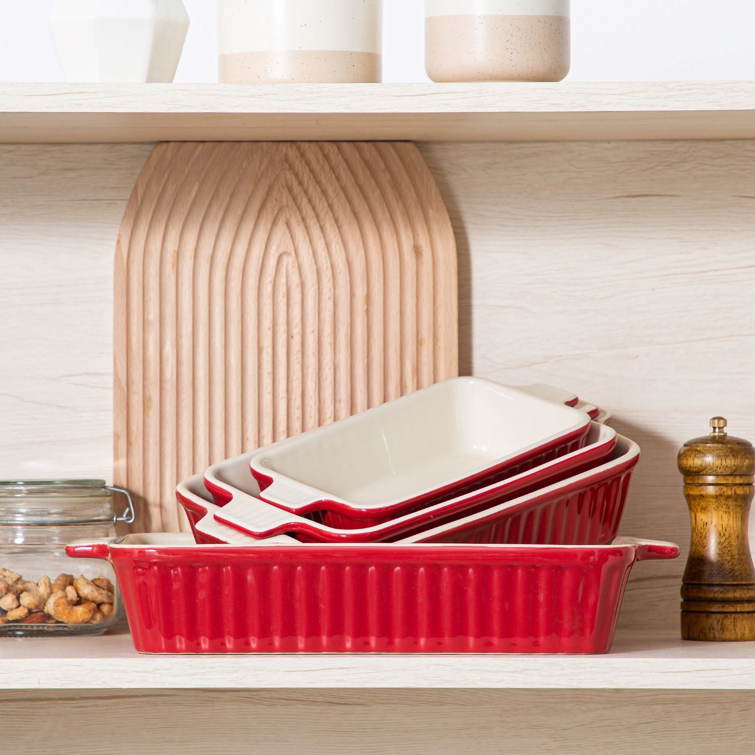 Red Bakeware Set of 4