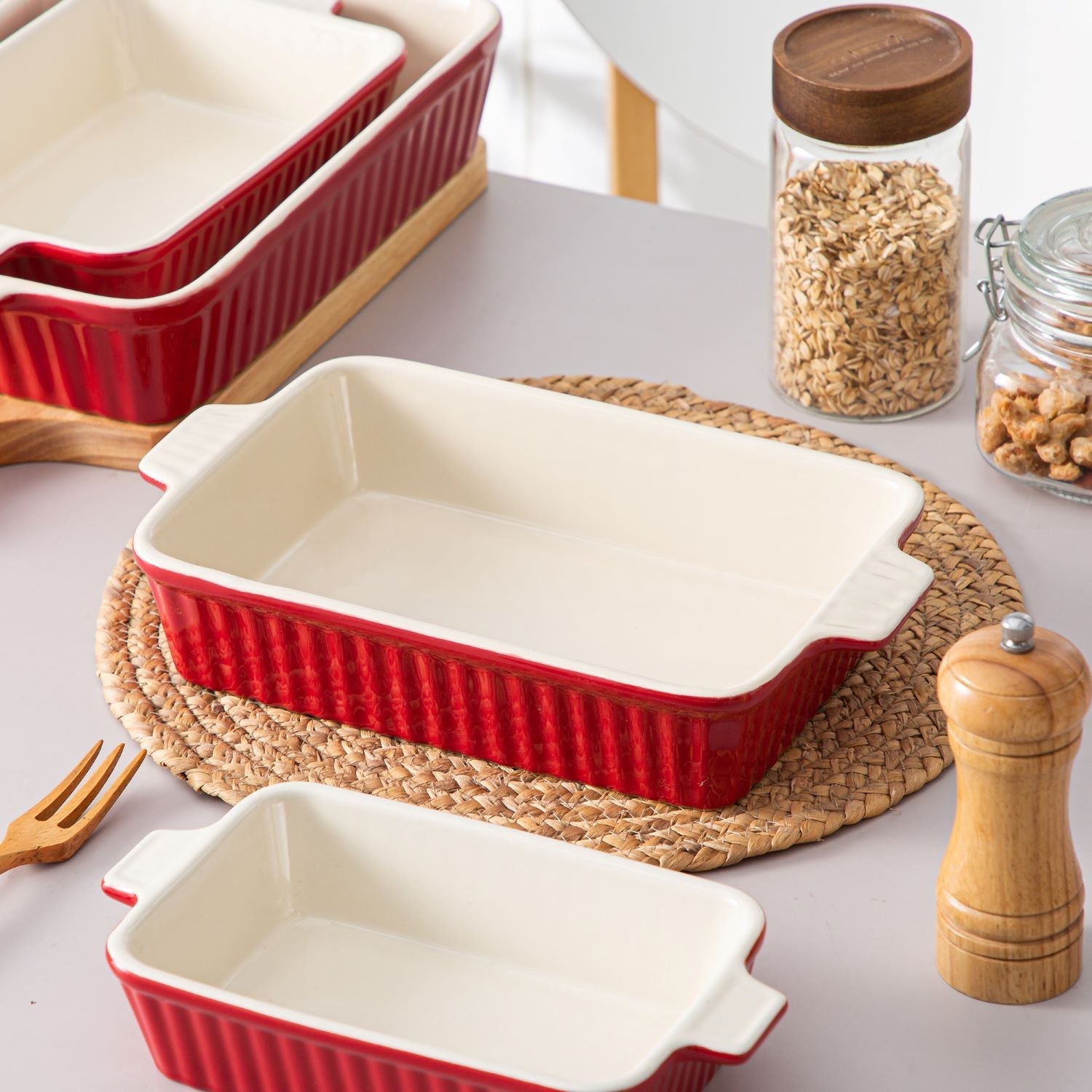 Red Bakeware Set of 4