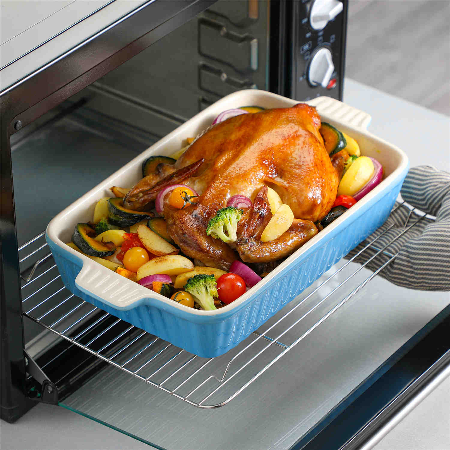 Bakeware Set Blue Baking Dishes