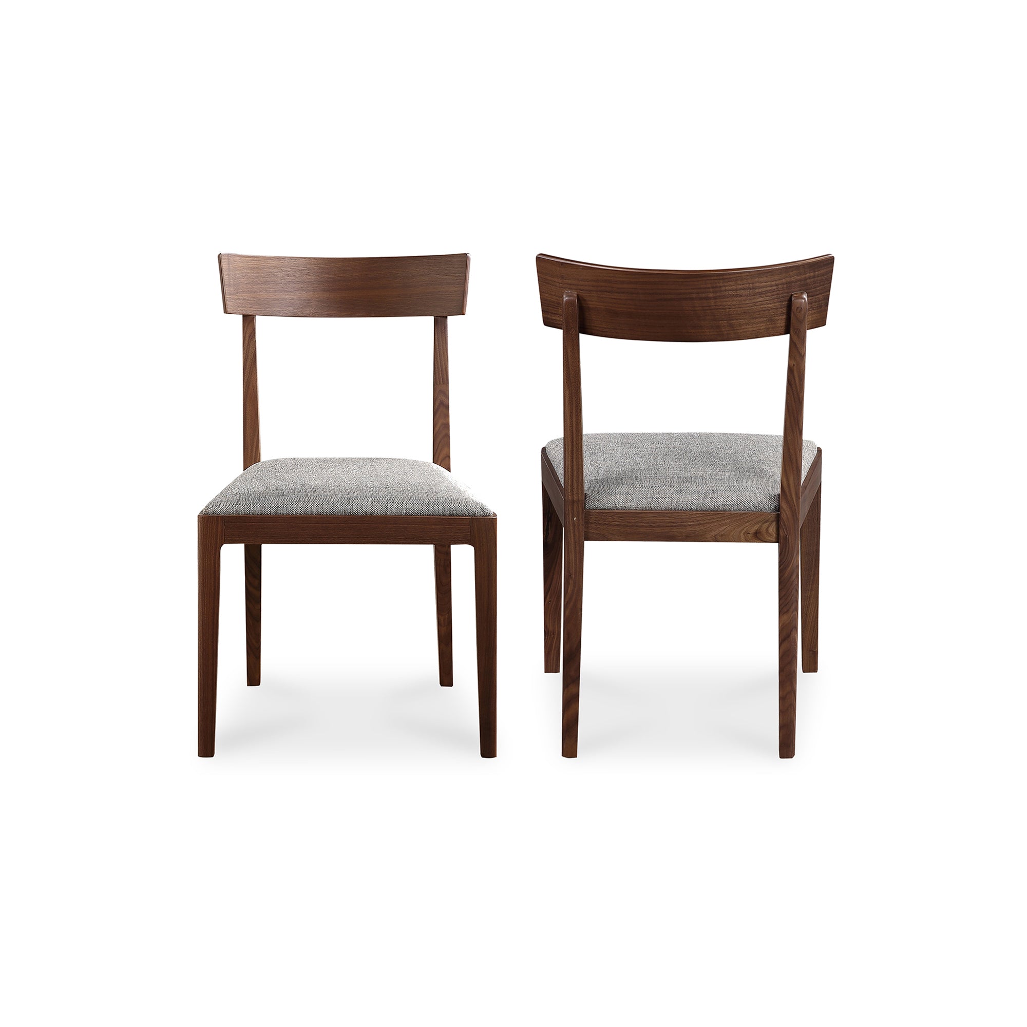 Leone Dining Chair Walnut Brown - Set Of Two - Moes Home