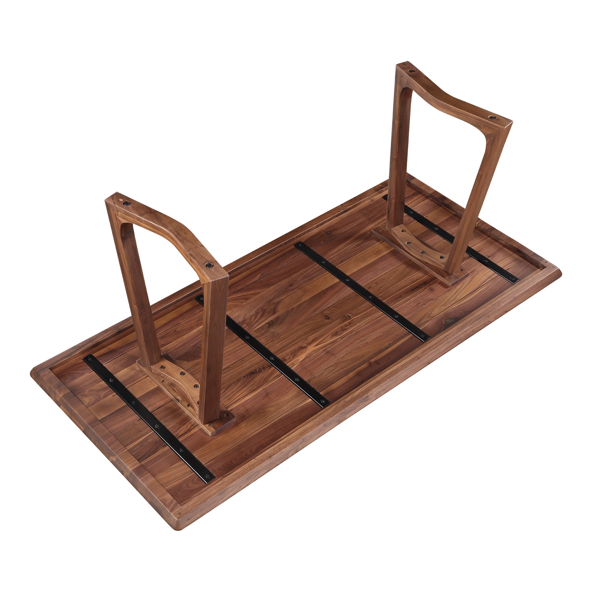 Silas Dining Table Walnut Brown - Moes Home