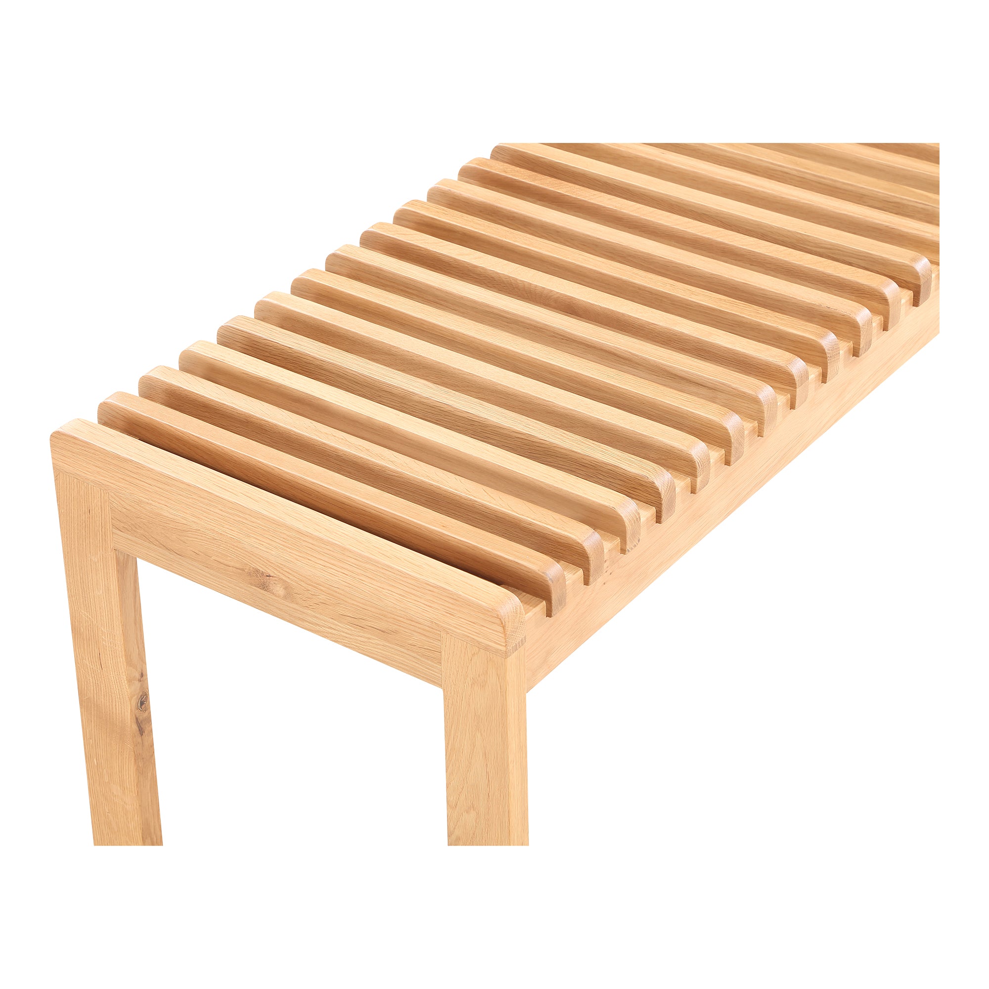 Rohe Bench Natural Oak - Moes Home