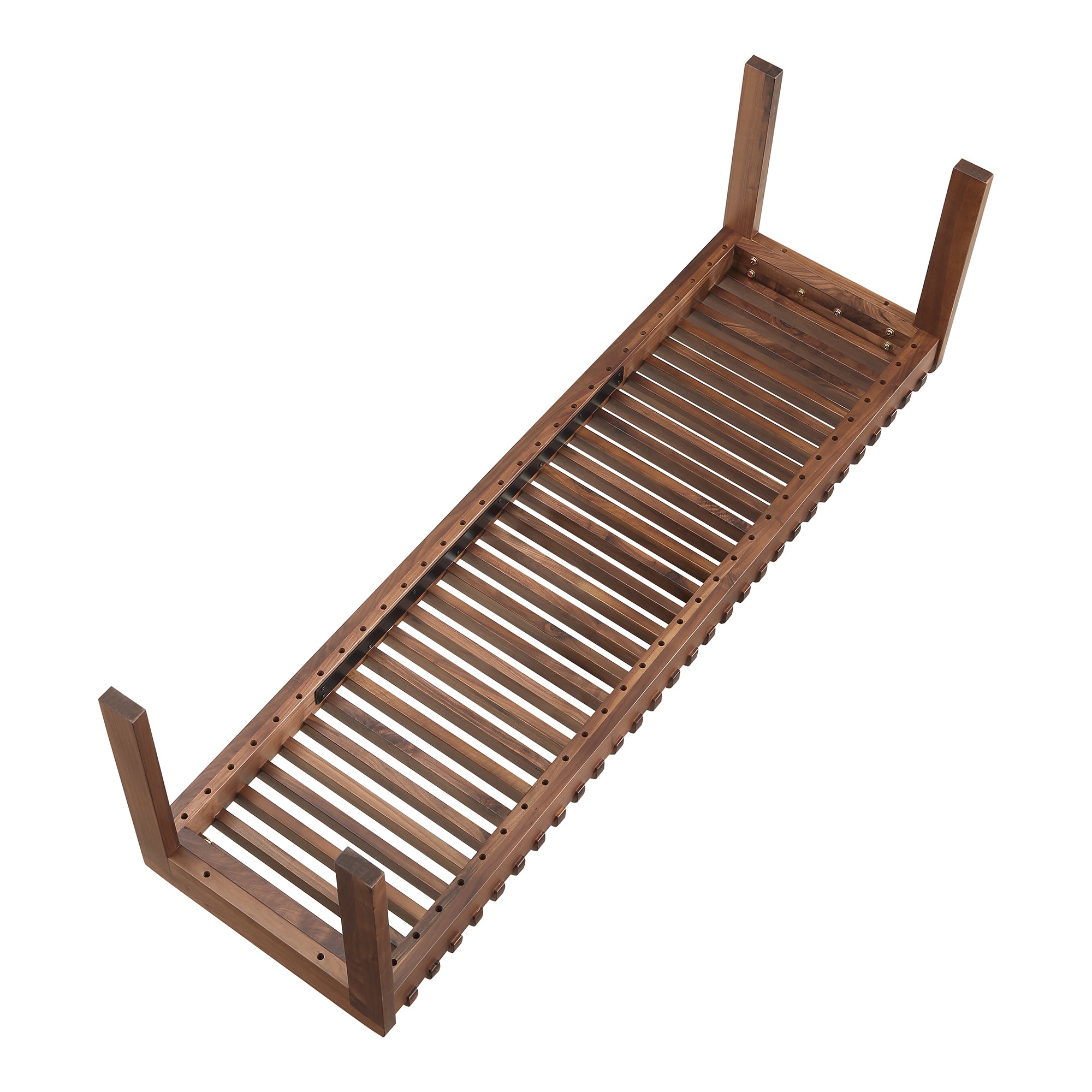 Rohe Bench Walnut Brown - Moes Home