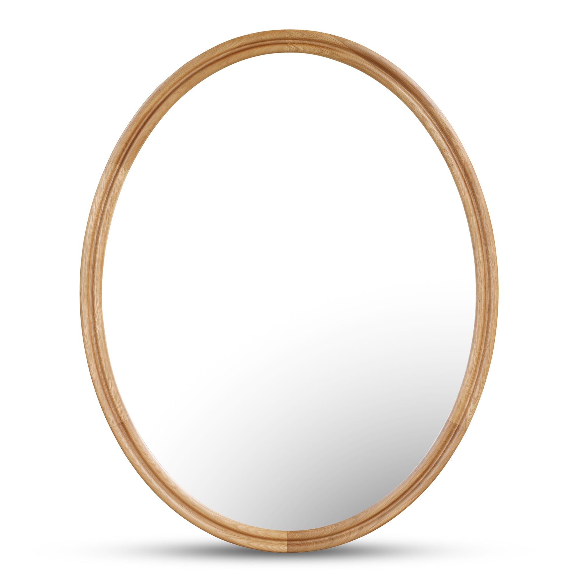 Alcott Oval Mirror Walnut