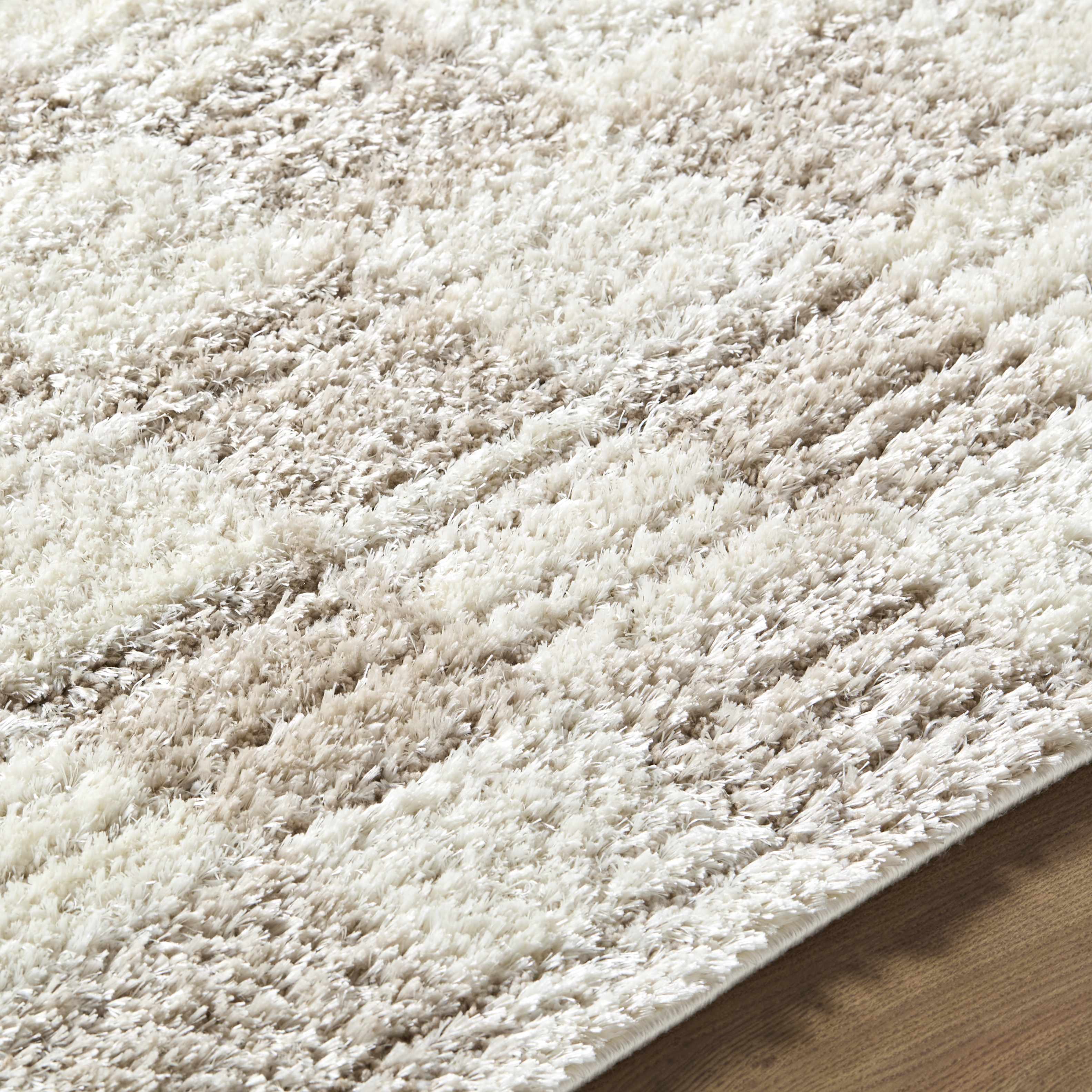 Belita Beige Luxe Shag Area Rug