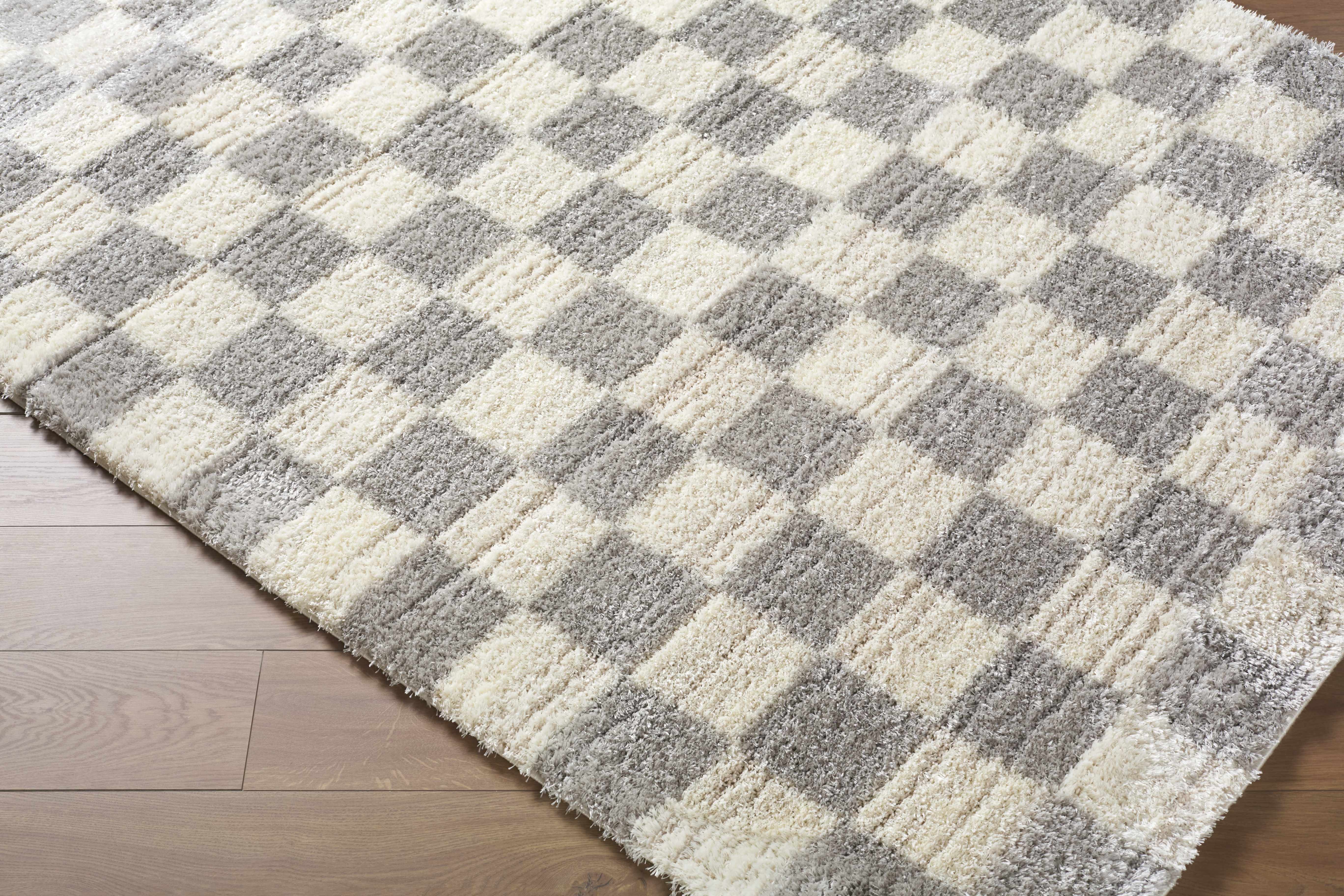 Belita Tan Luxe Shag Area Rug
