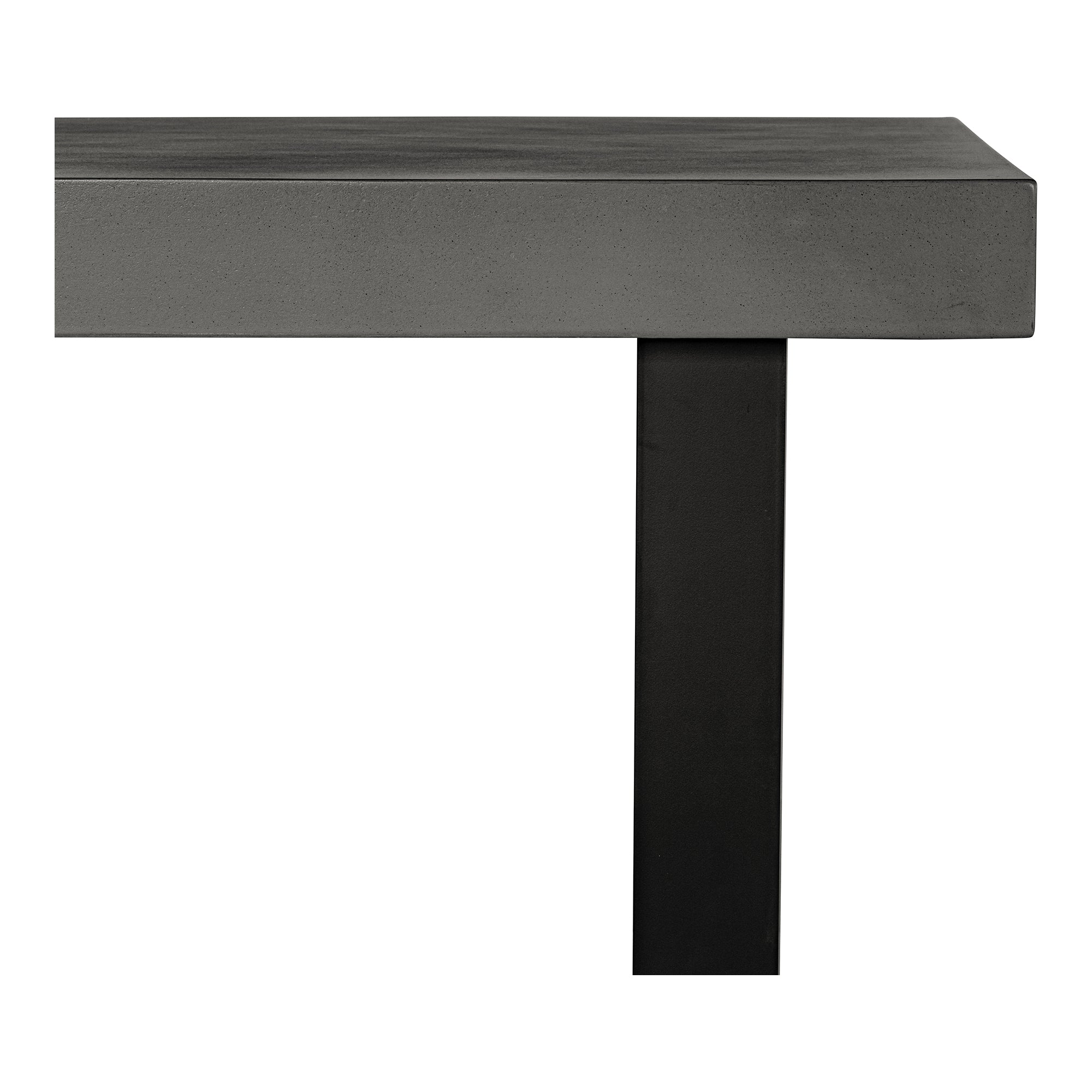 Jedrik Small Outdoor Dining Table Dark Grey - Moes Home