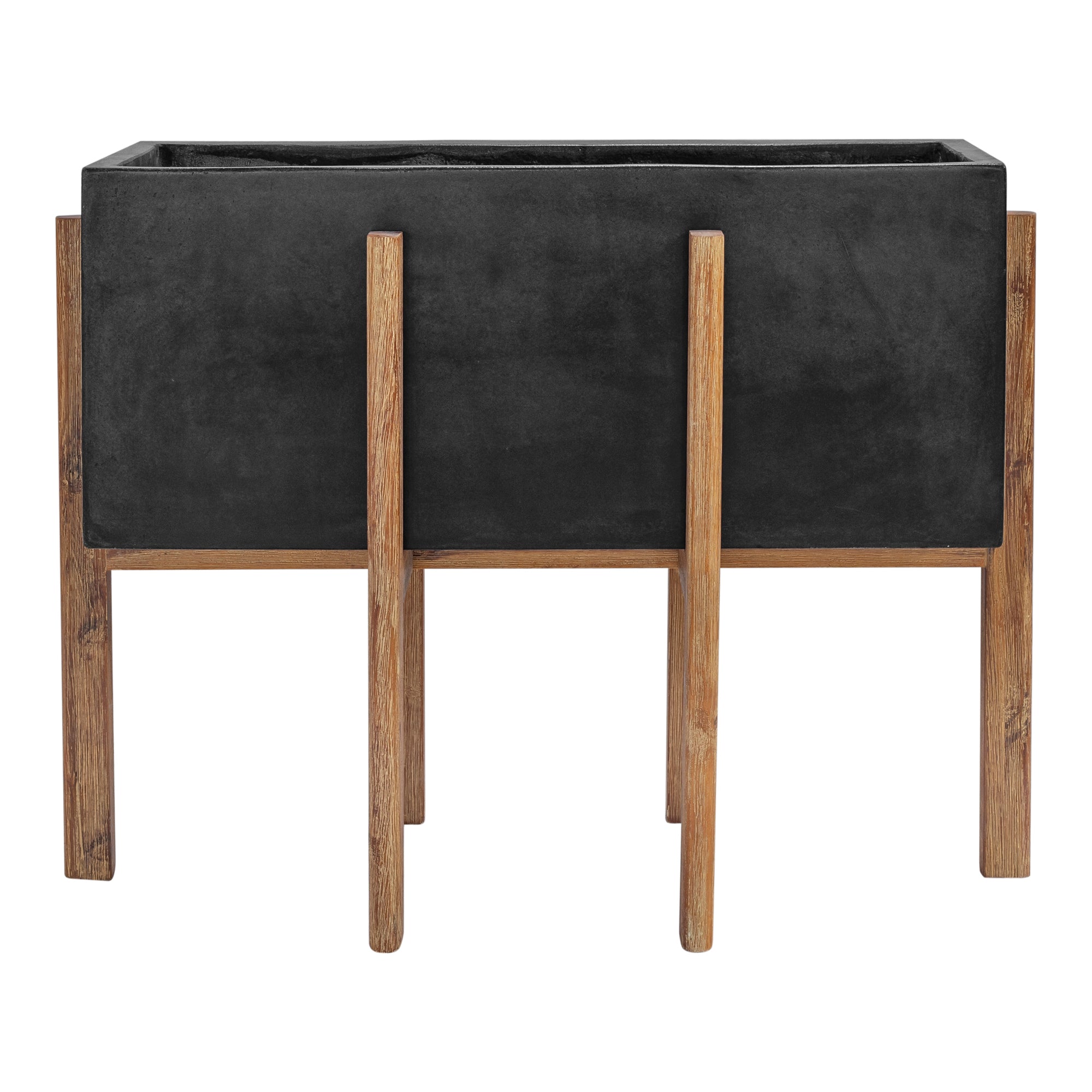 Atlantic Rectangle Planter Grey - Moes Home