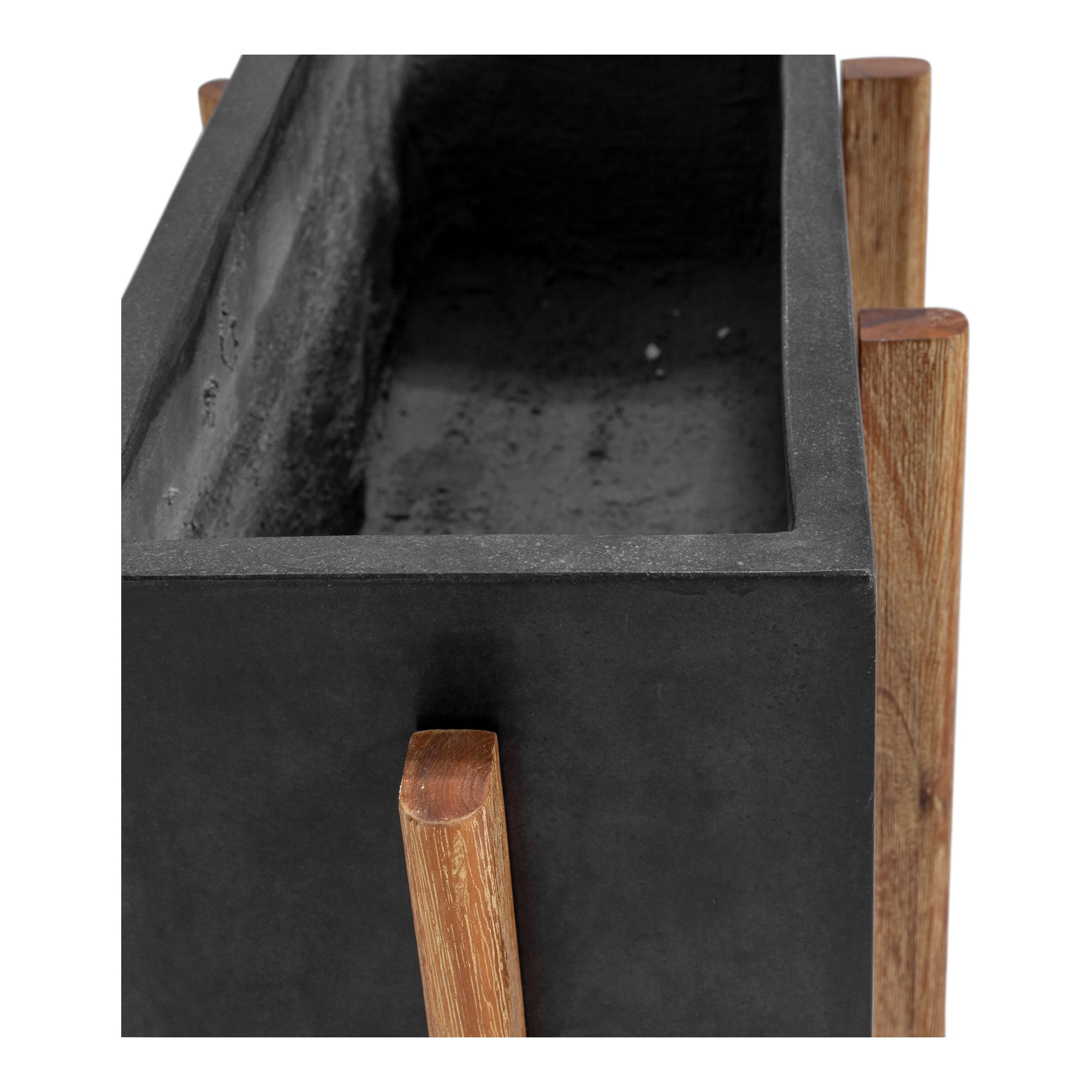 Atlantic Rectangle Planter Grey - Moes Home