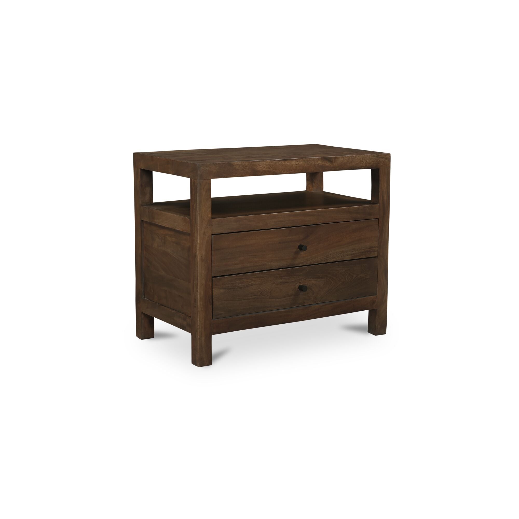 Windsor Nightstand Dark Brown - Moes Home