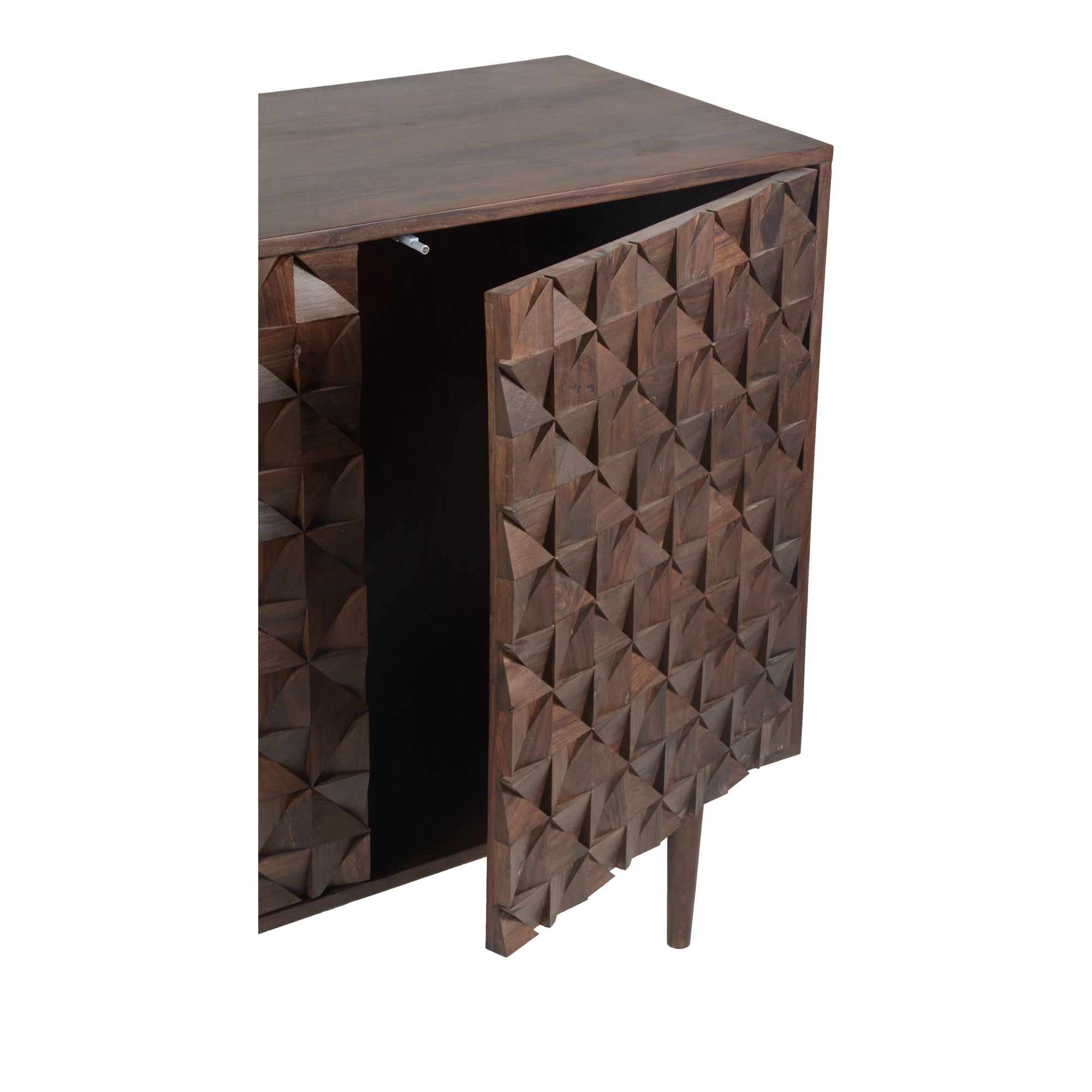 Pablo 3 Door Sideboard Dark Brown - Moes Home