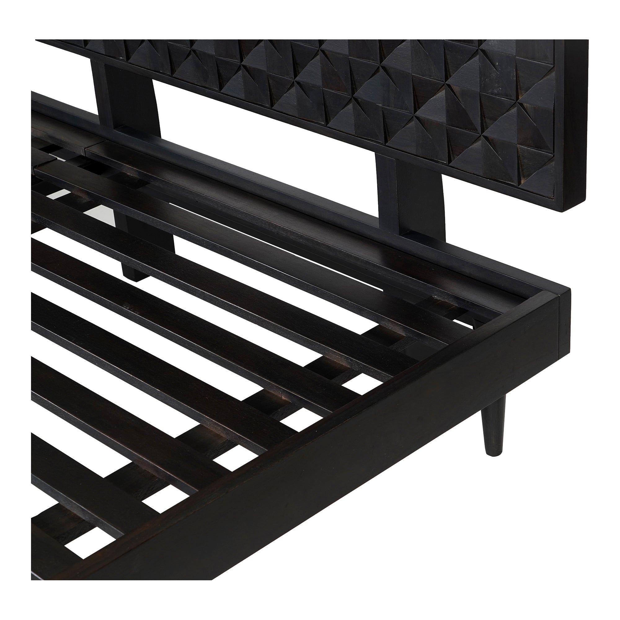 Pablo King Bed Black - Moes Home