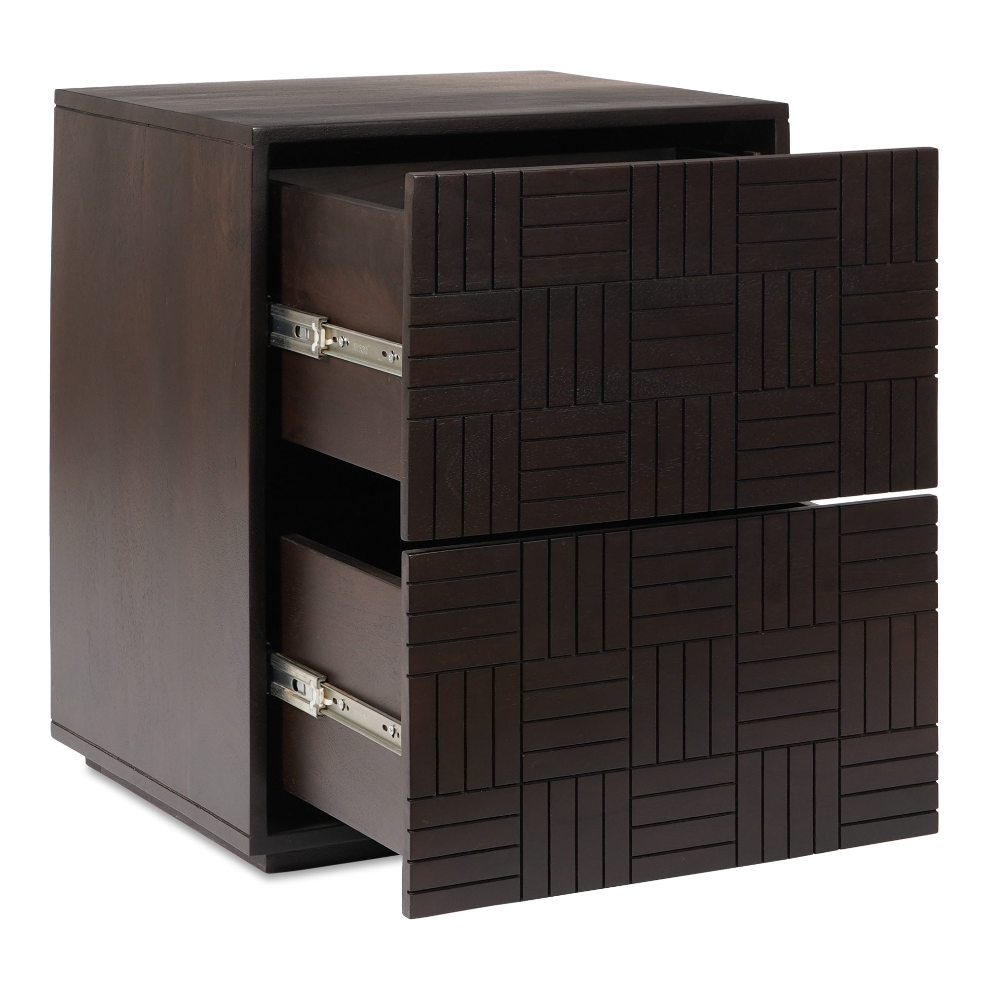 Denman Nightstand Dark Brown - Moes Home