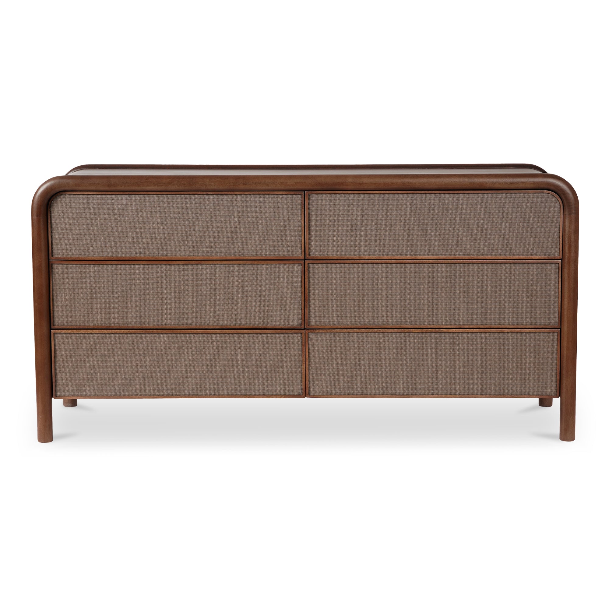 Rye 6 Drawer Dresser Warm Brown - Moes Home