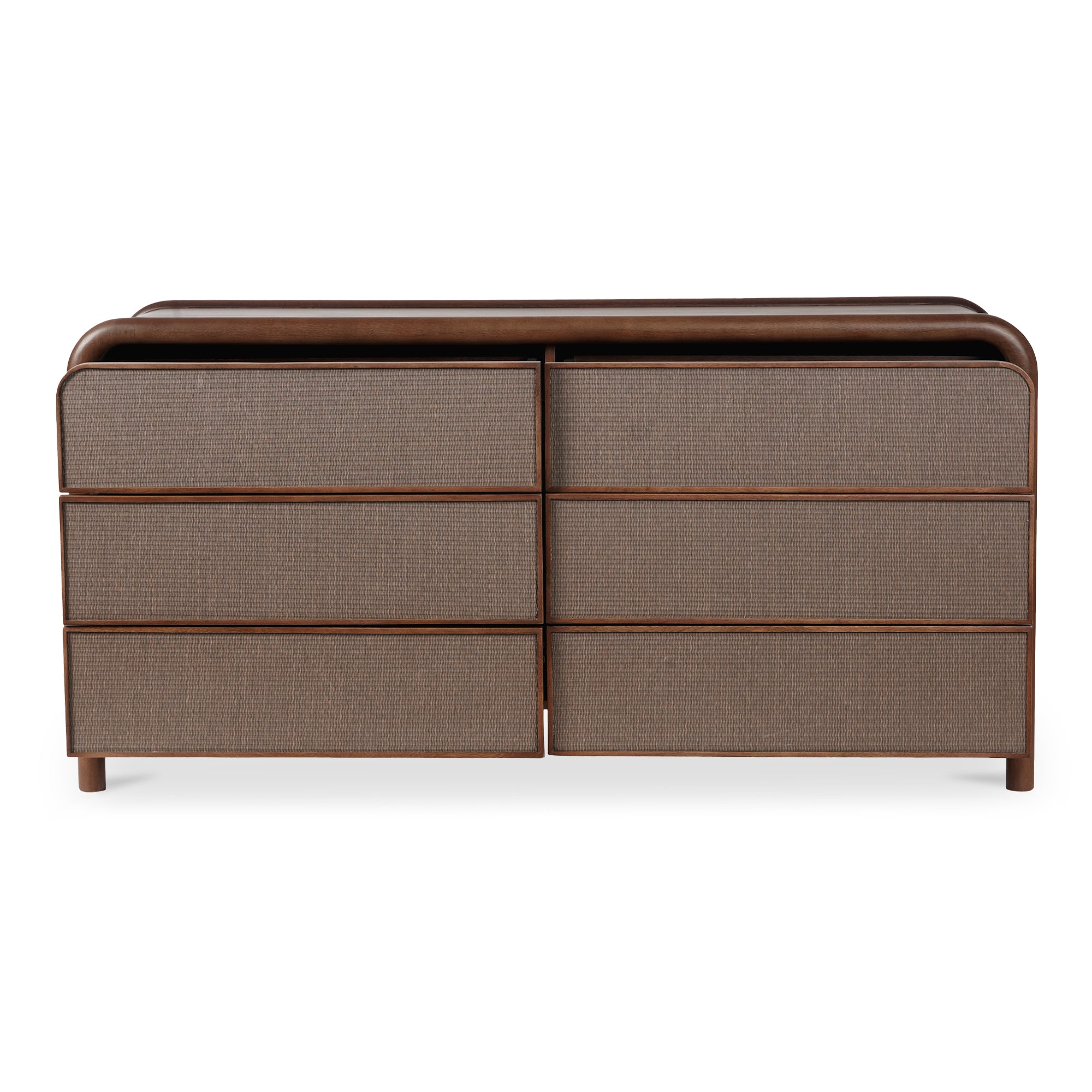 Rye 6 Drawer Dresser Warm Brown - Moes Home