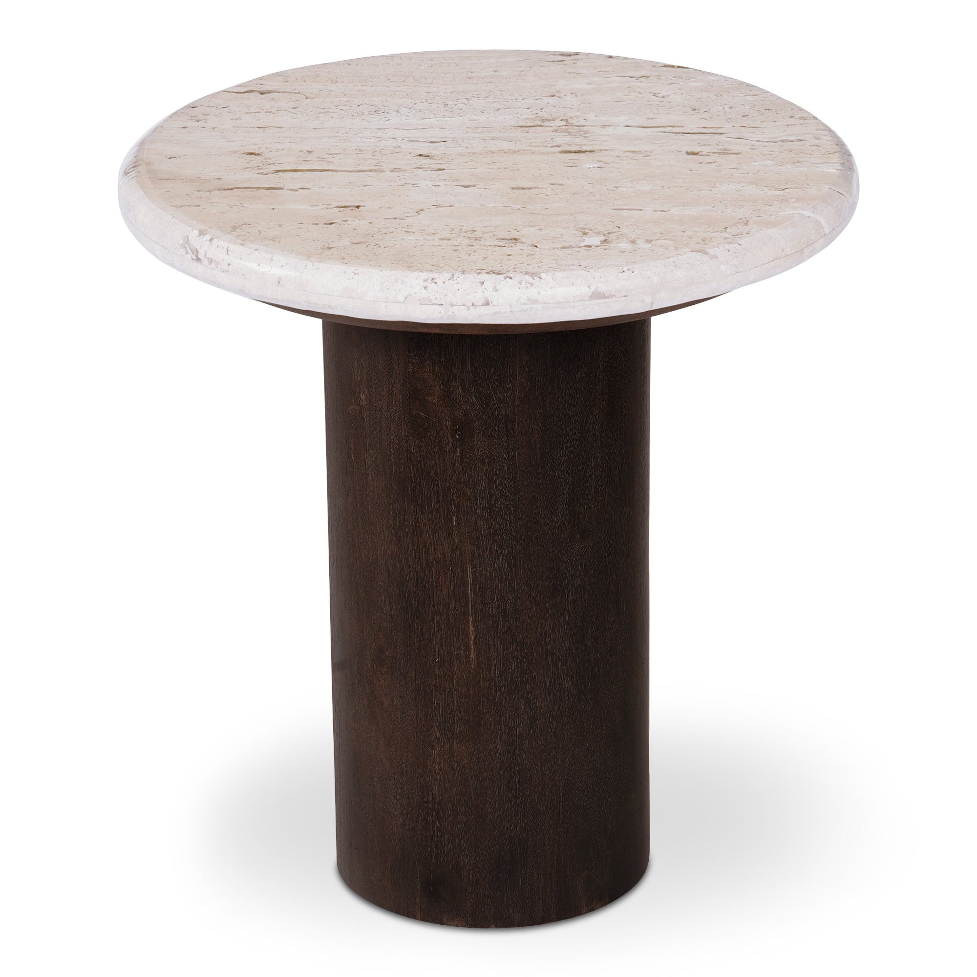 Landon Accent Table Beige Travertine - Moes Home