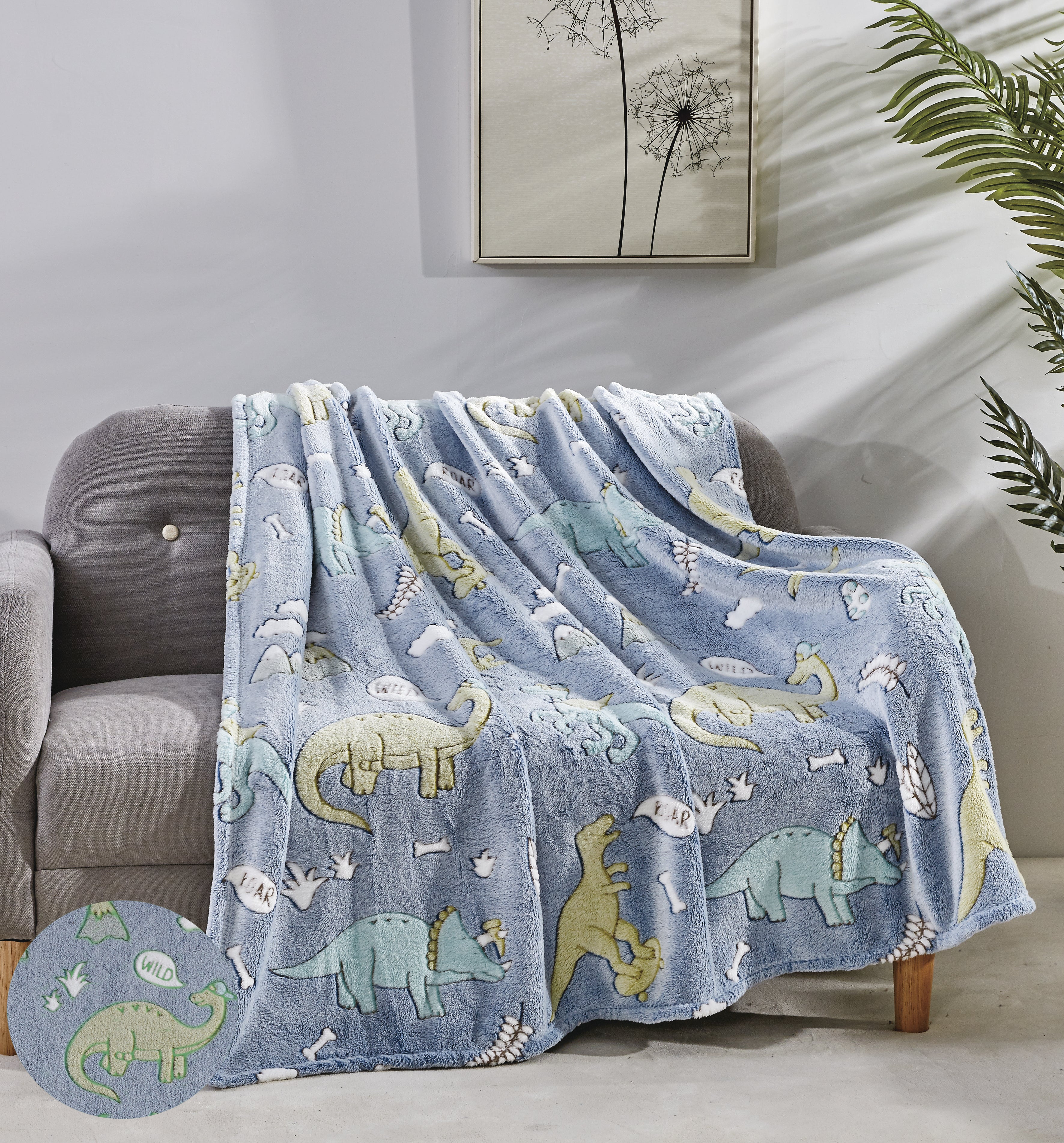 Faith, Hope, Love Home Décor Ultra Plush Cosmic Glow In The Dark Throw Blanket - Best Buy Furniture