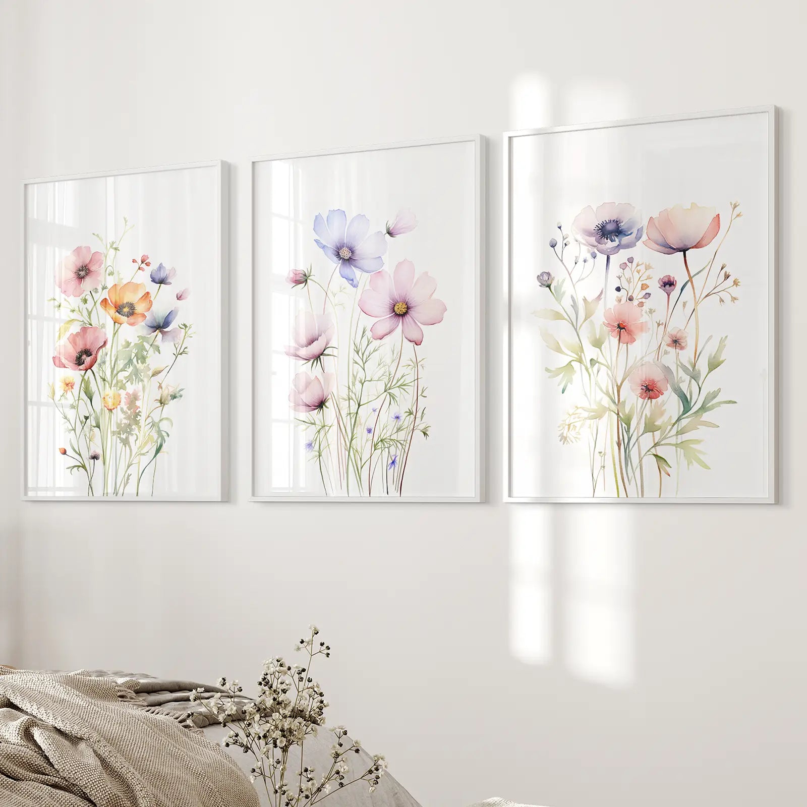 Minimalist Watercolor Botanical Prints Art Decor