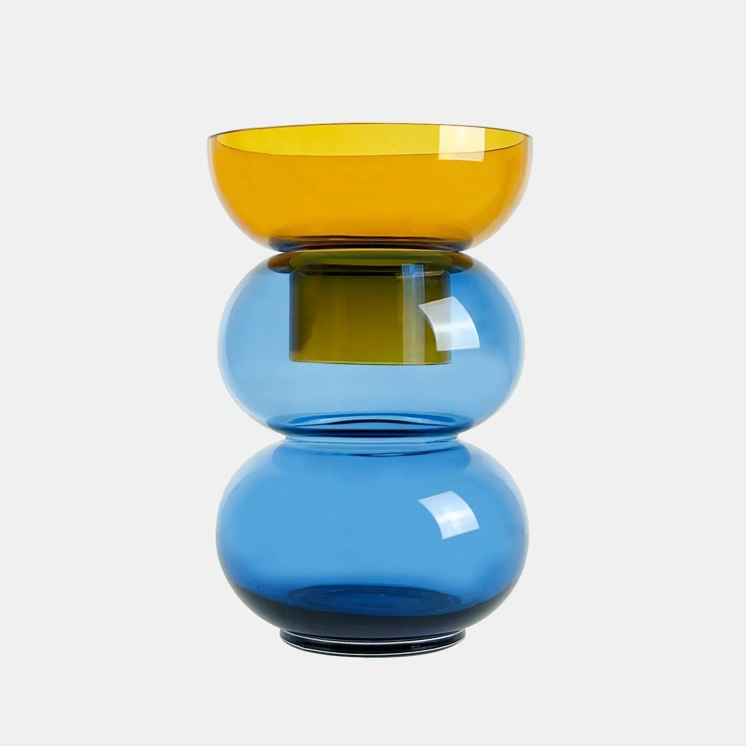 Bubble Large Yellow & Blue Vase