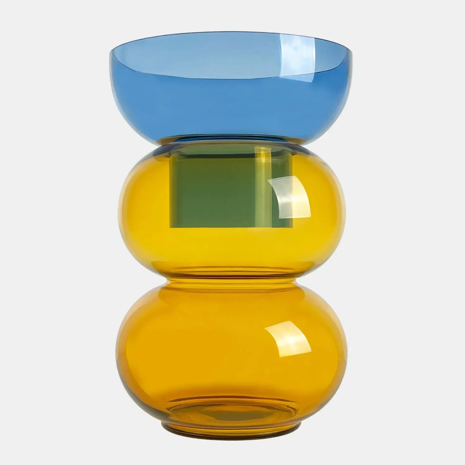 Bubble XL Blue & Yellow Vase