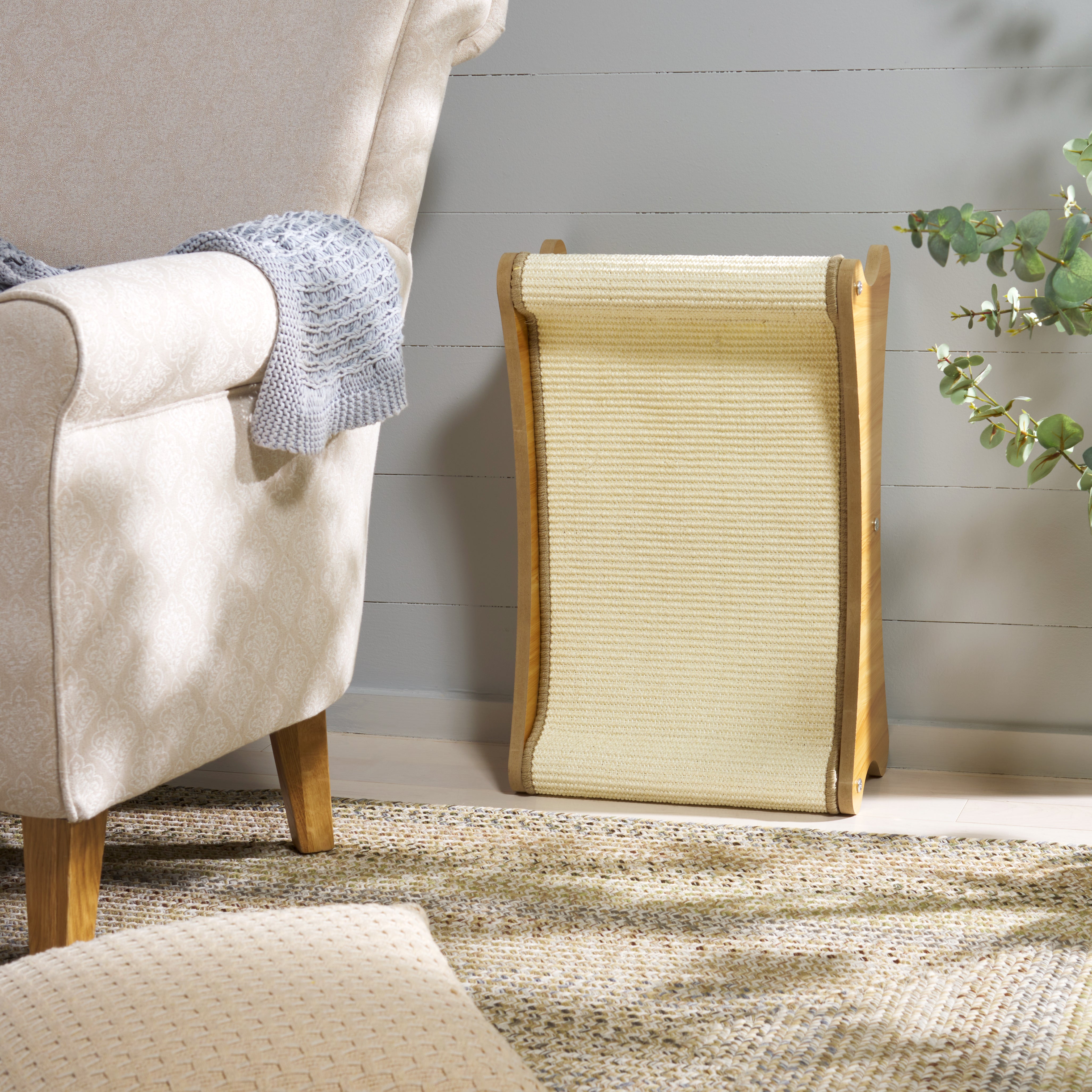 CAT SCRATCH LOUNGER 501 SISAL NATURAL IVORY / W15" X L24" X H8''